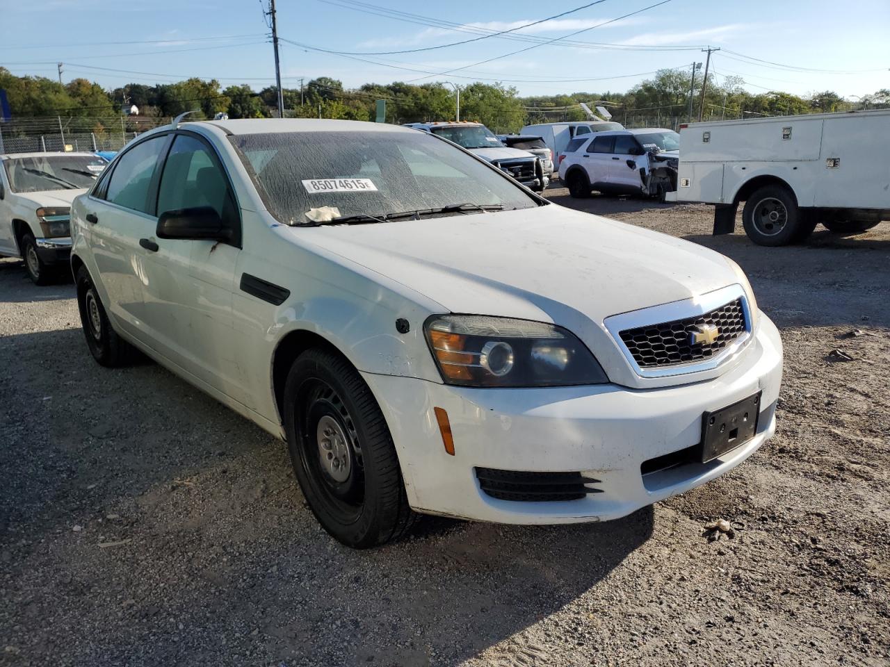 2012 Chevrolet Caprice Police White vin: 6G1MK5R35CL661995