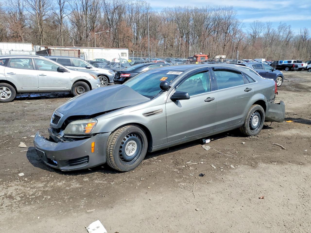 2013 Chevrolet Caprice Police Gray vin: 6G1MK5U21DL817062