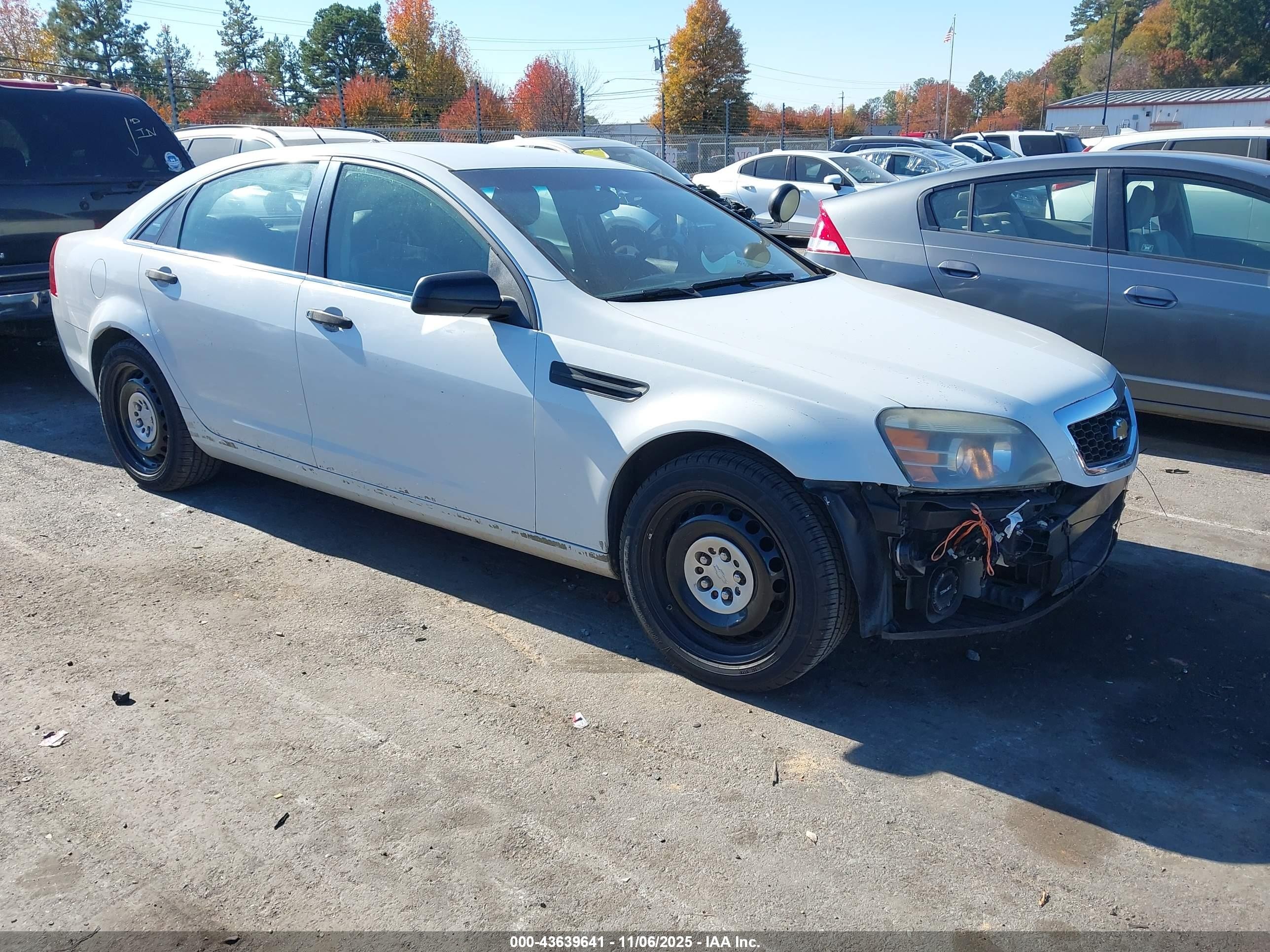 2012 Chevrolet Caprice Police White vin: 6G1MK5U25CL654866