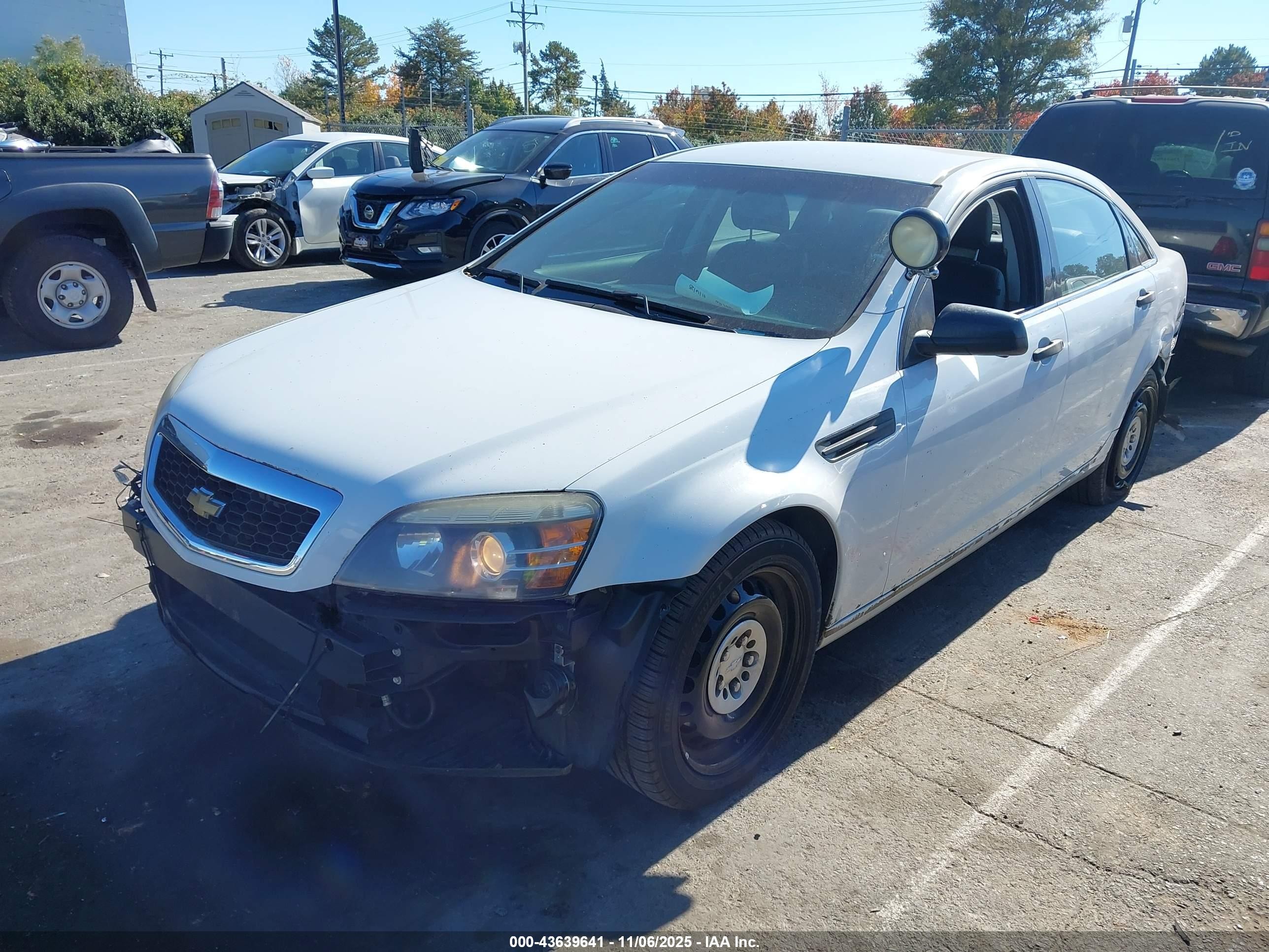 2012 Chevrolet Caprice Police White vin: 6G1MK5U25CL654866