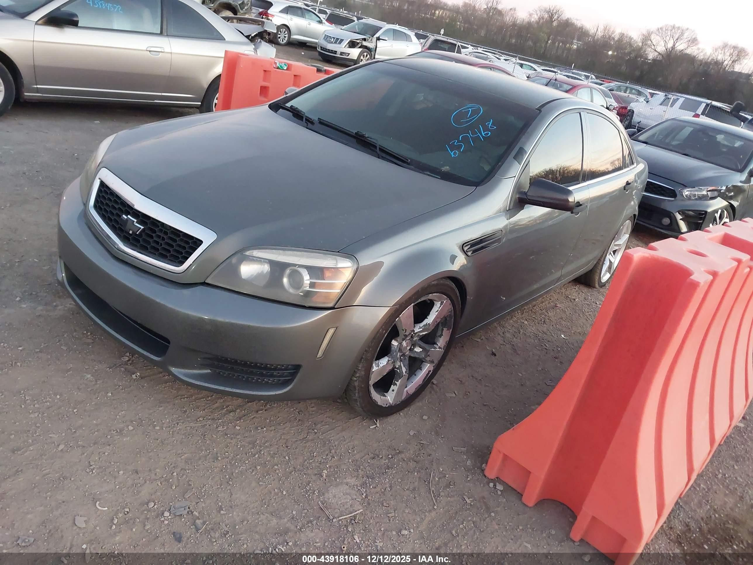 2012 Chevrolet Caprice Police Black vin: 6G1MK5U27CL637468