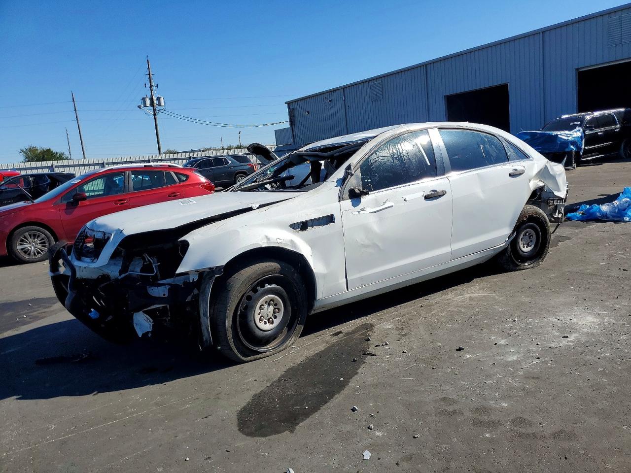 2013 Chevrolet Caprice Police White vin: 6G1MK5U27DL806678