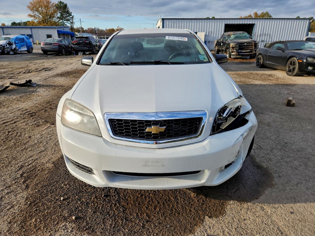 2012 Chevrolet Caprice Police White vin: 6G1MK5U38CL658564