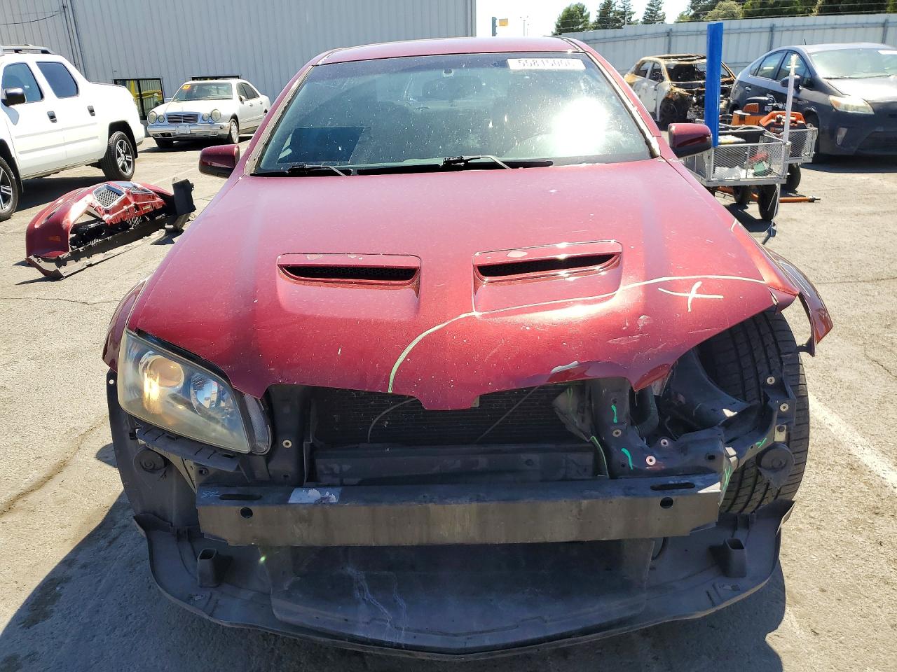 2009 Pontiac G8 Gt Burgundy vin: 6G2EC57Y19L192389