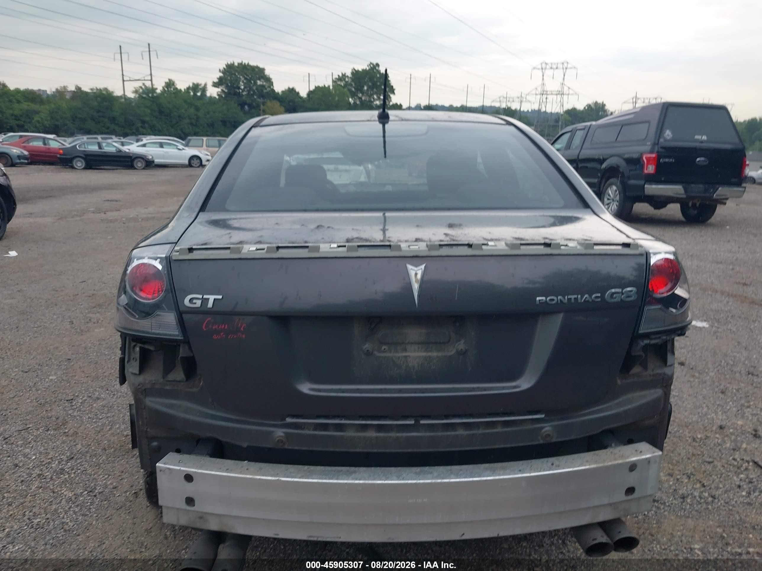 2009 Pontiac G8 Gt Gray vin: 6G2EC57Y19L223334