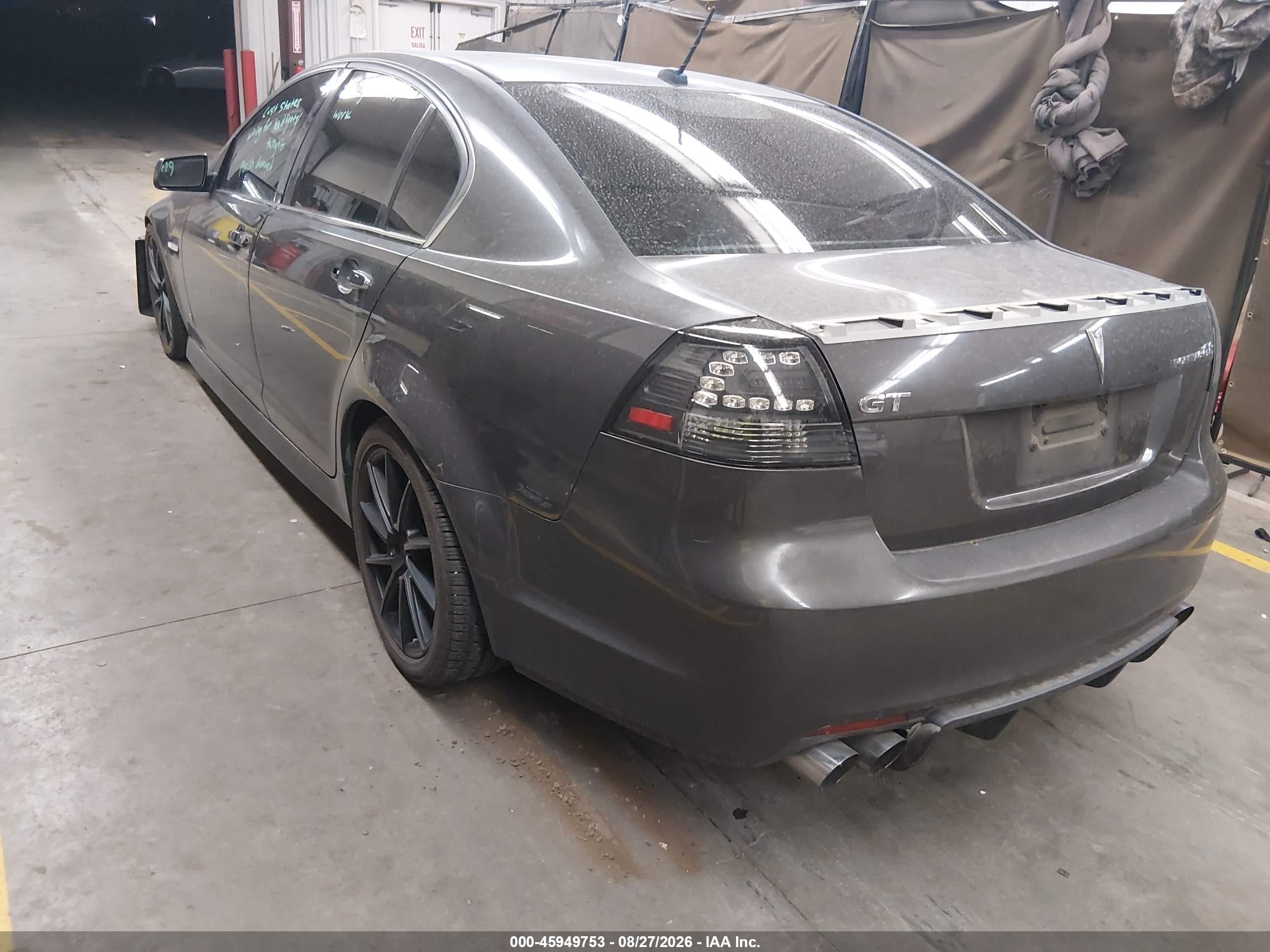 2009 Pontiac G8 Gt Gray vin: 6G2EC57Y59L212160
