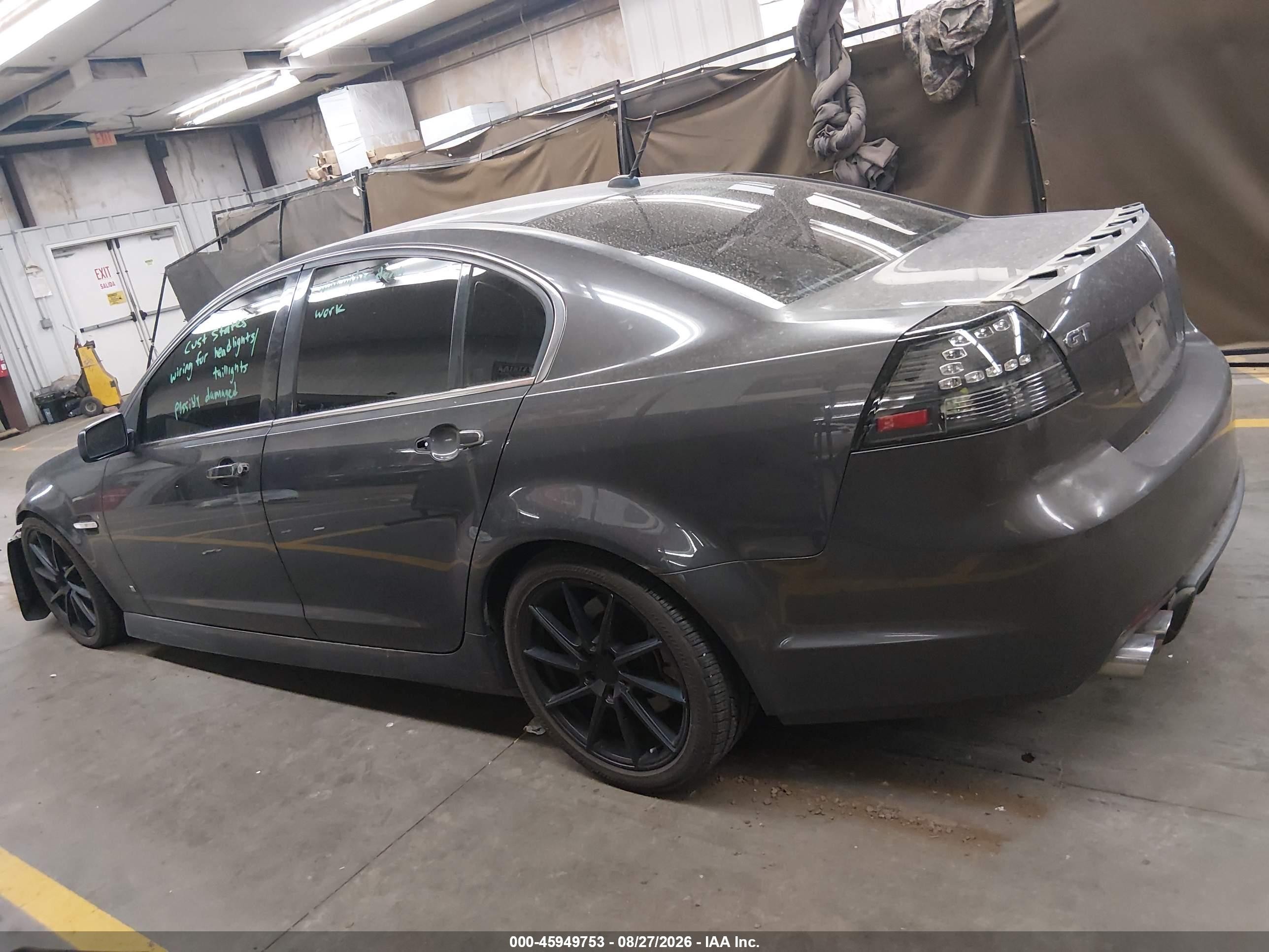 2009 Pontiac G8 Gt Gray vin: 6G2EC57Y59L212160