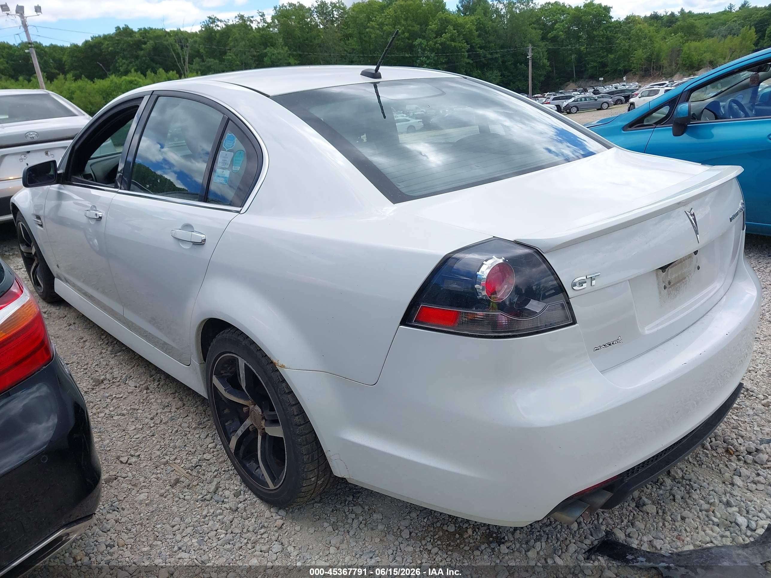 2009 Pontiac G8 Gt White vin: 6G2EC57Y59L233347