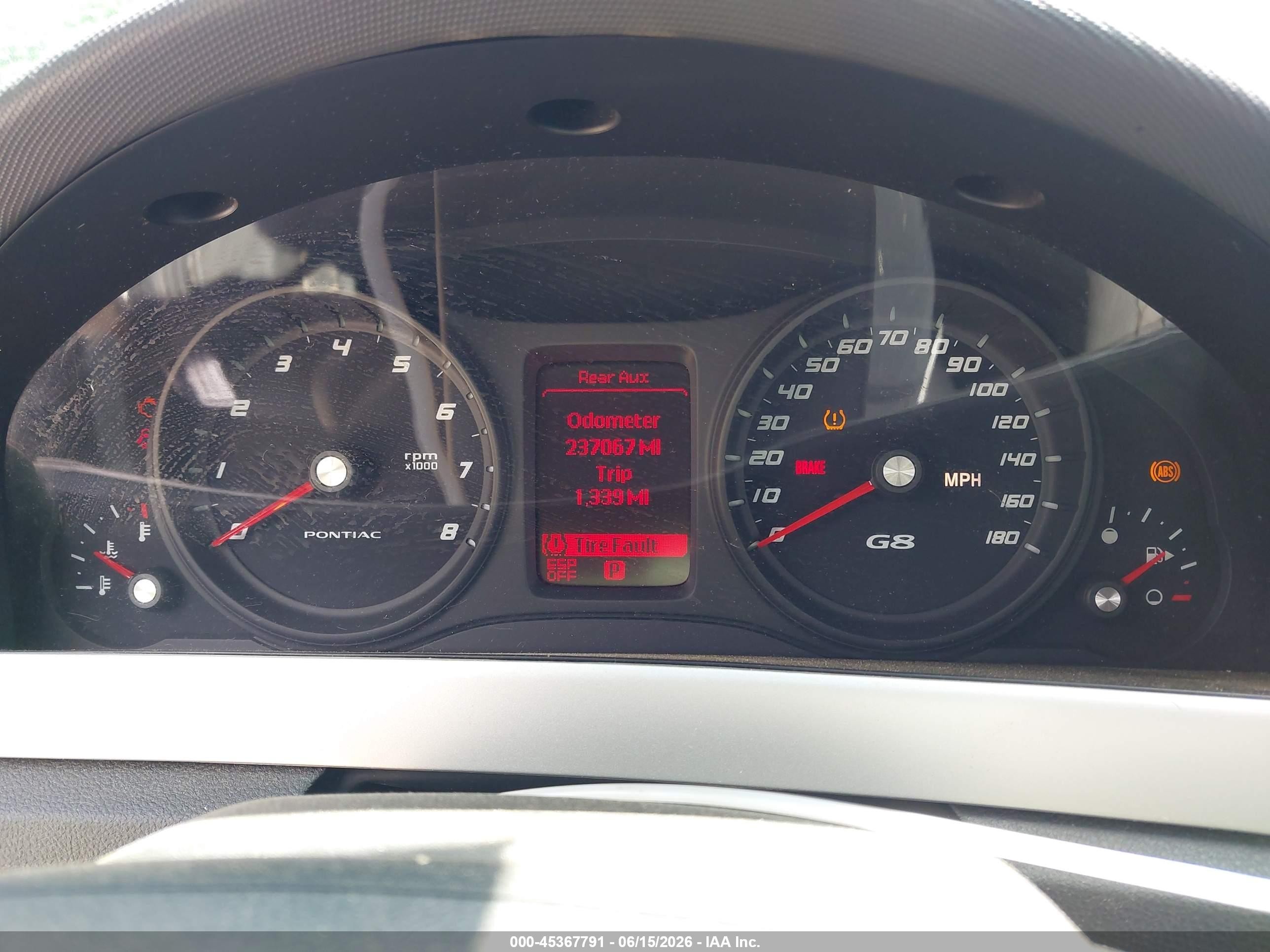 2009 Pontiac G8 Gt White vin: 6G2EC57Y59L233347