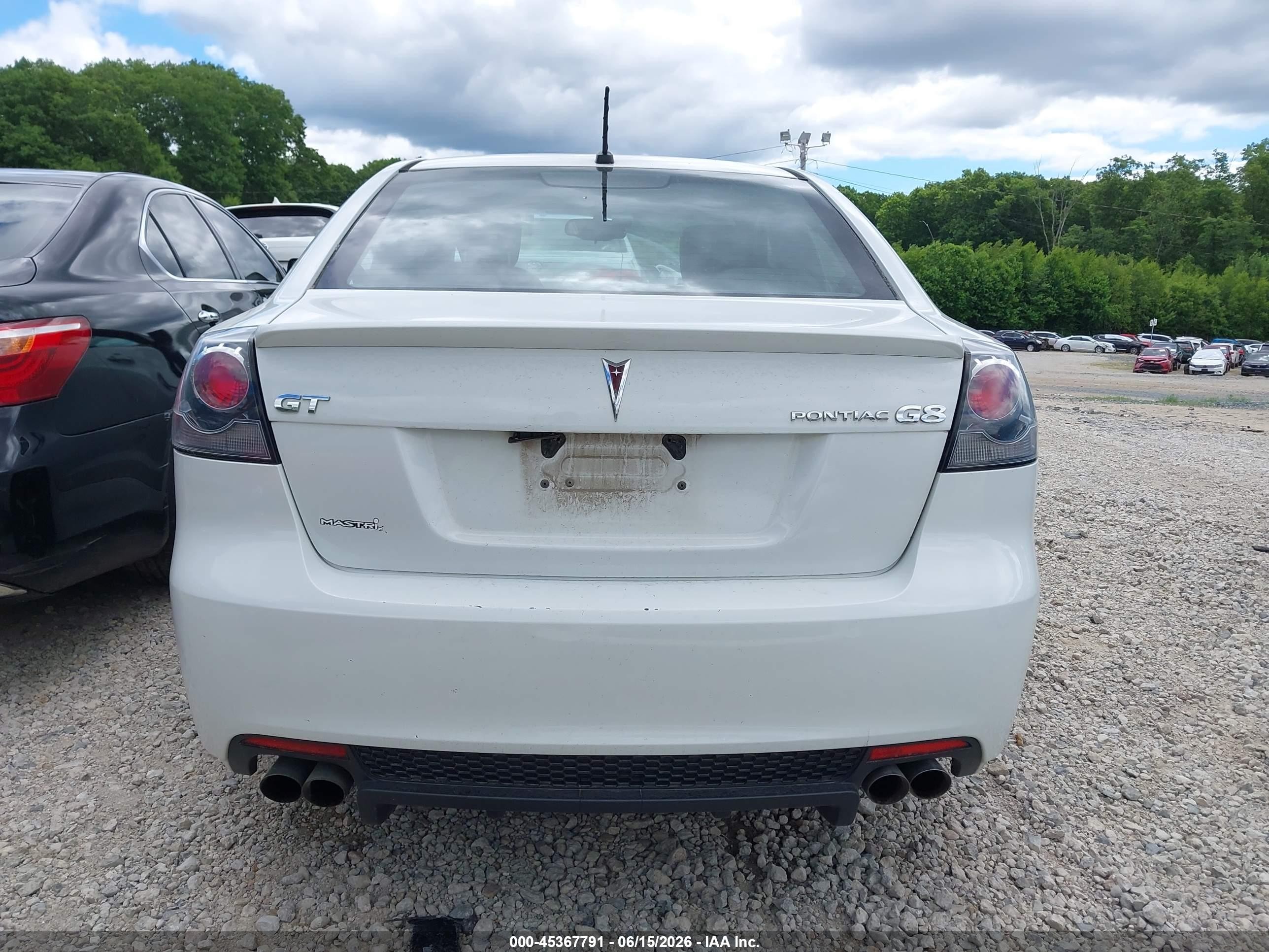 2009 Pontiac G8 Gt White vin: 6G2EC57Y59L233347