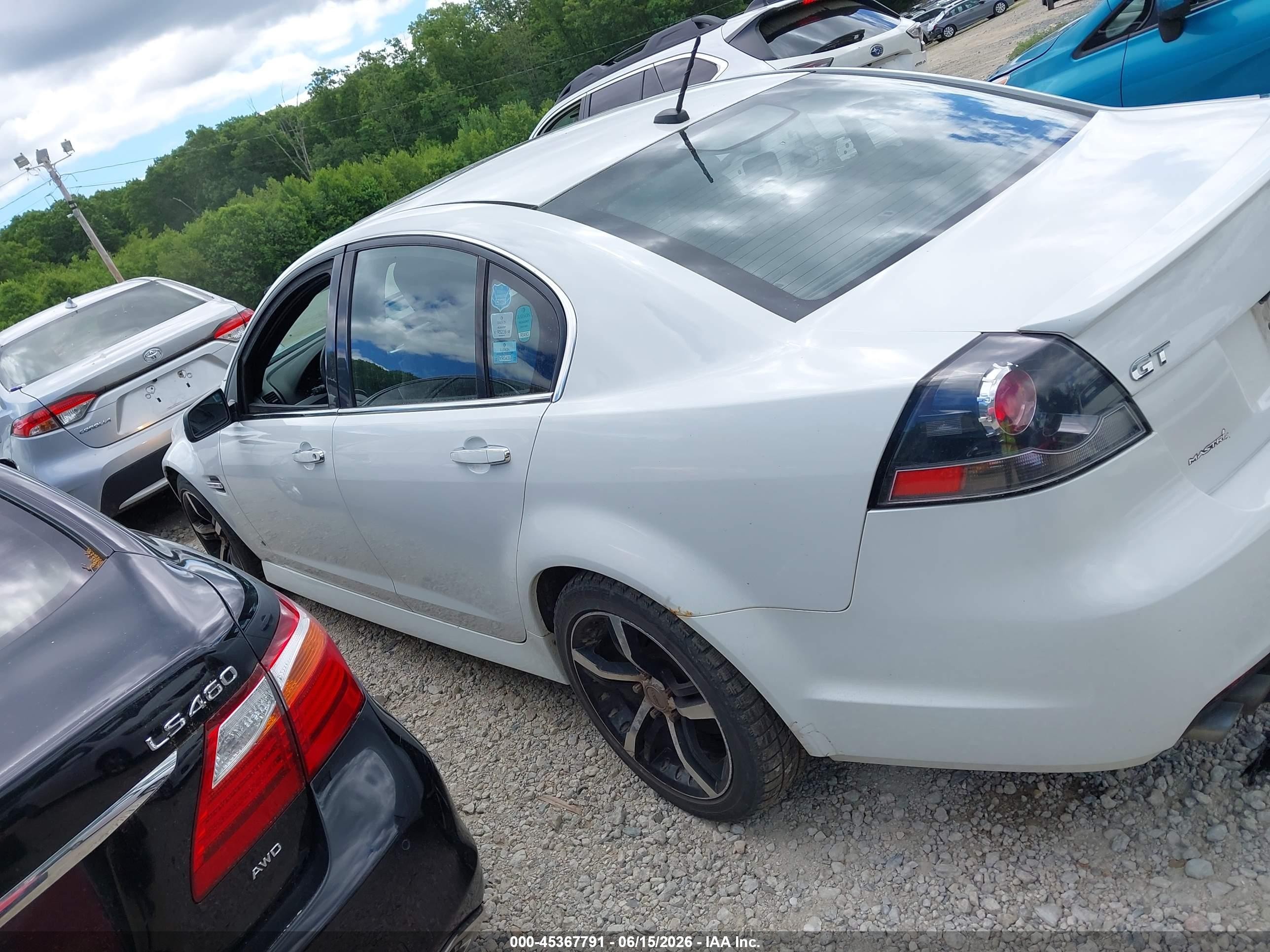 2009 Pontiac G8 Gt White vin: 6G2EC57Y59L233347