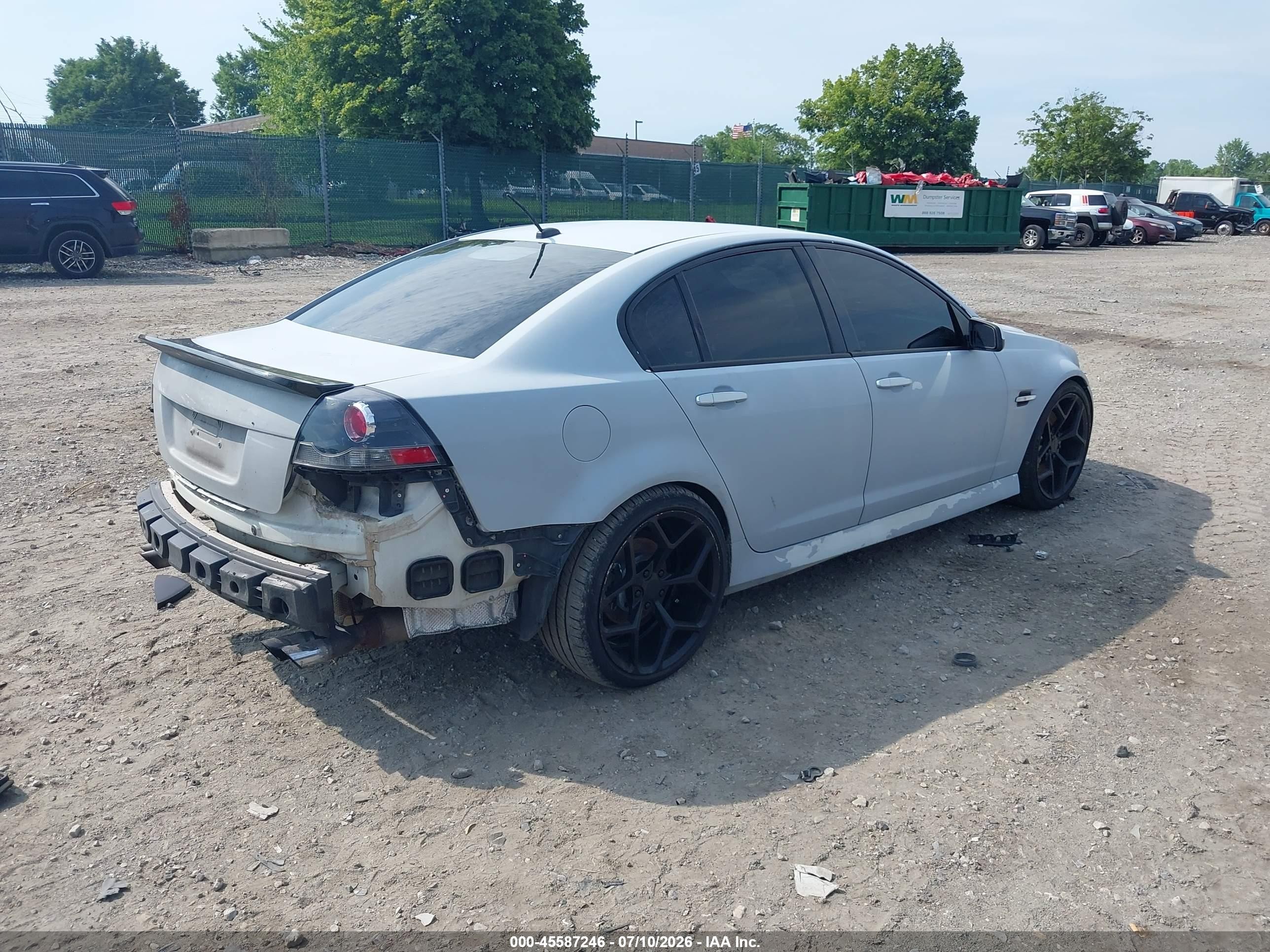 2008 Pontiac G8 Gt White vin: 6G2EC57Y68L140481