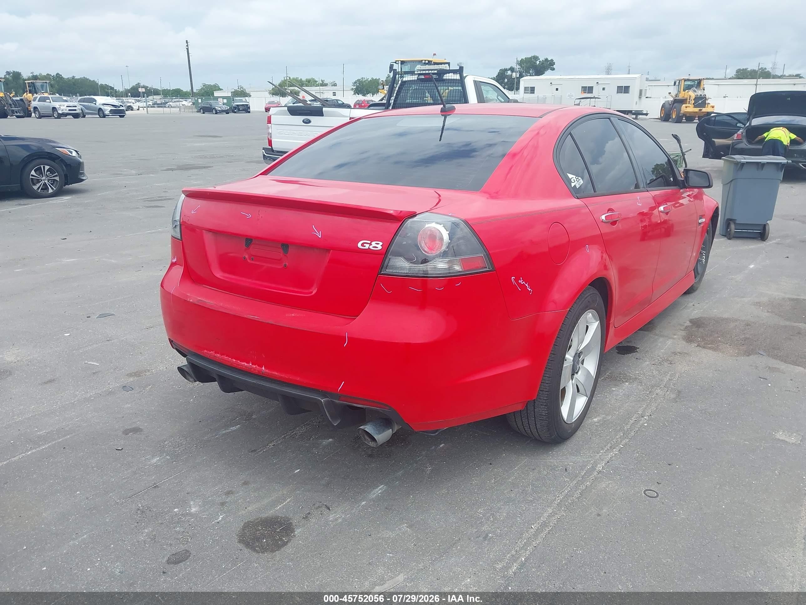 2009 Pontiac G8 Gt Red vin: 6G2EC57Y79L174379