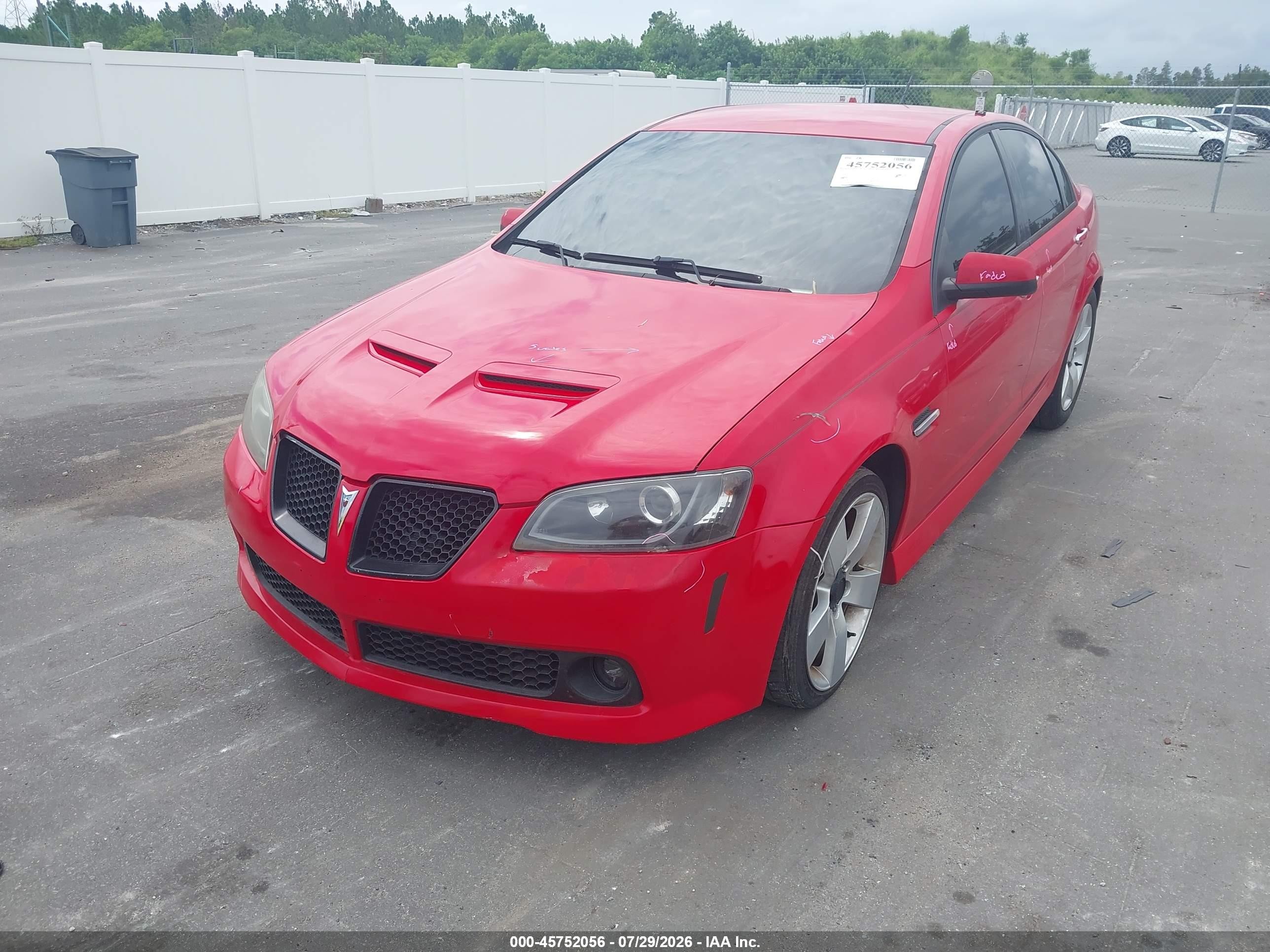 2009 Pontiac G8 Gt Red vin: 6G2EC57Y79L174379