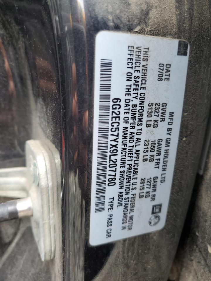 2009 Pontiac G8 Gt Black vin: 6G2EC57YX9L207780