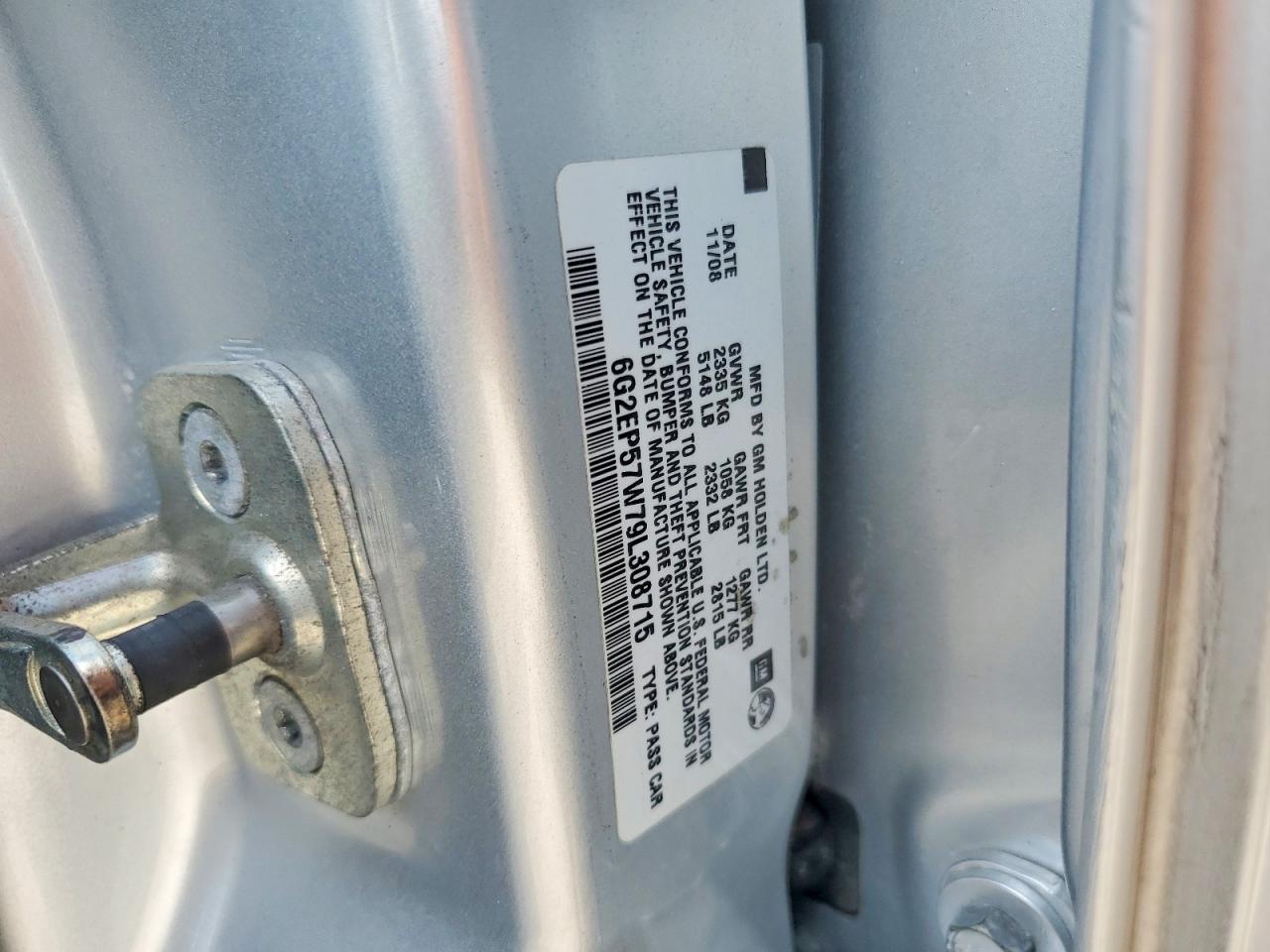 2009 Pontiac G8 Gxp Silver vin: 6G2EP57W79L308715