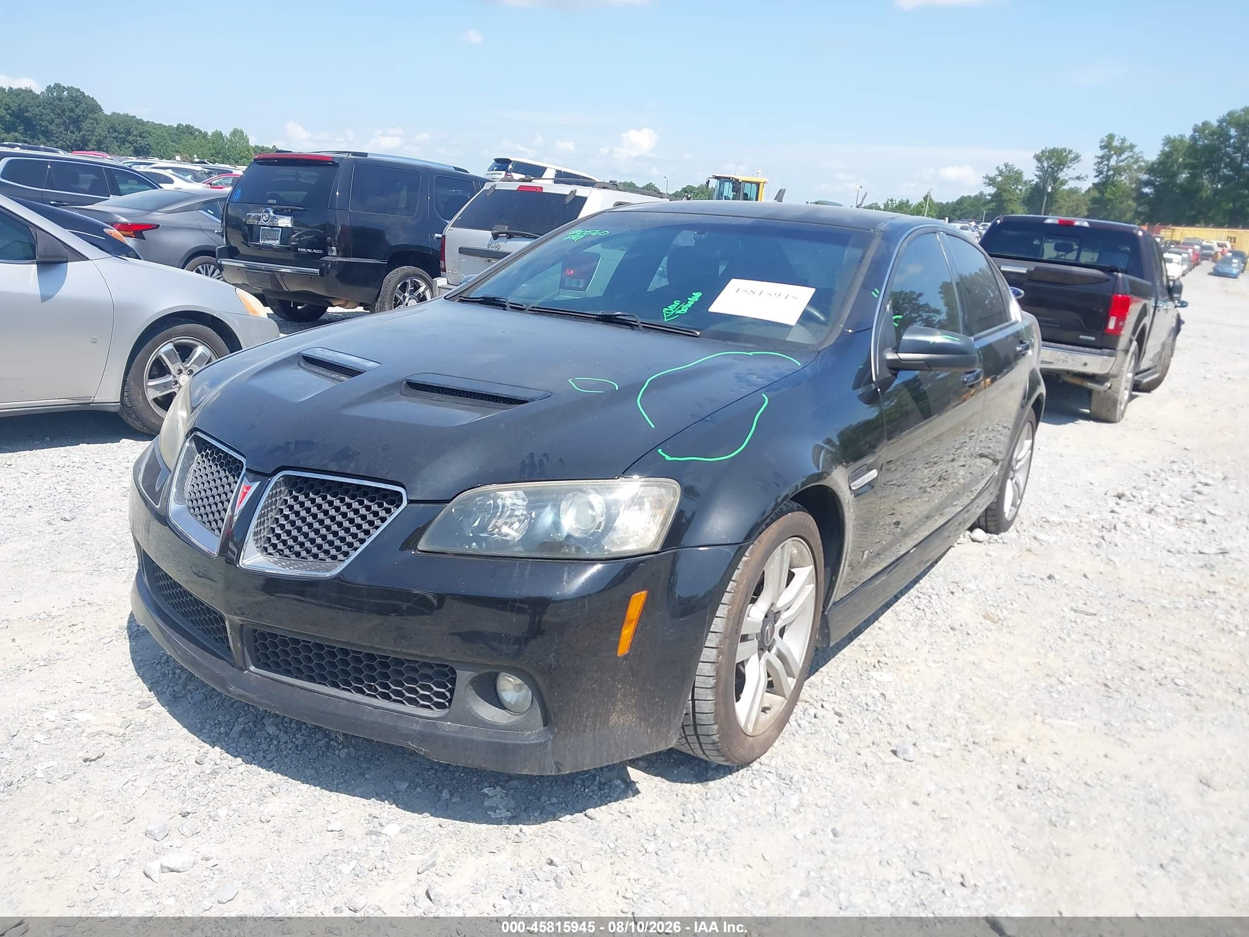 2009 Pontiac G8   Black vin: 6G2ER57709L160734