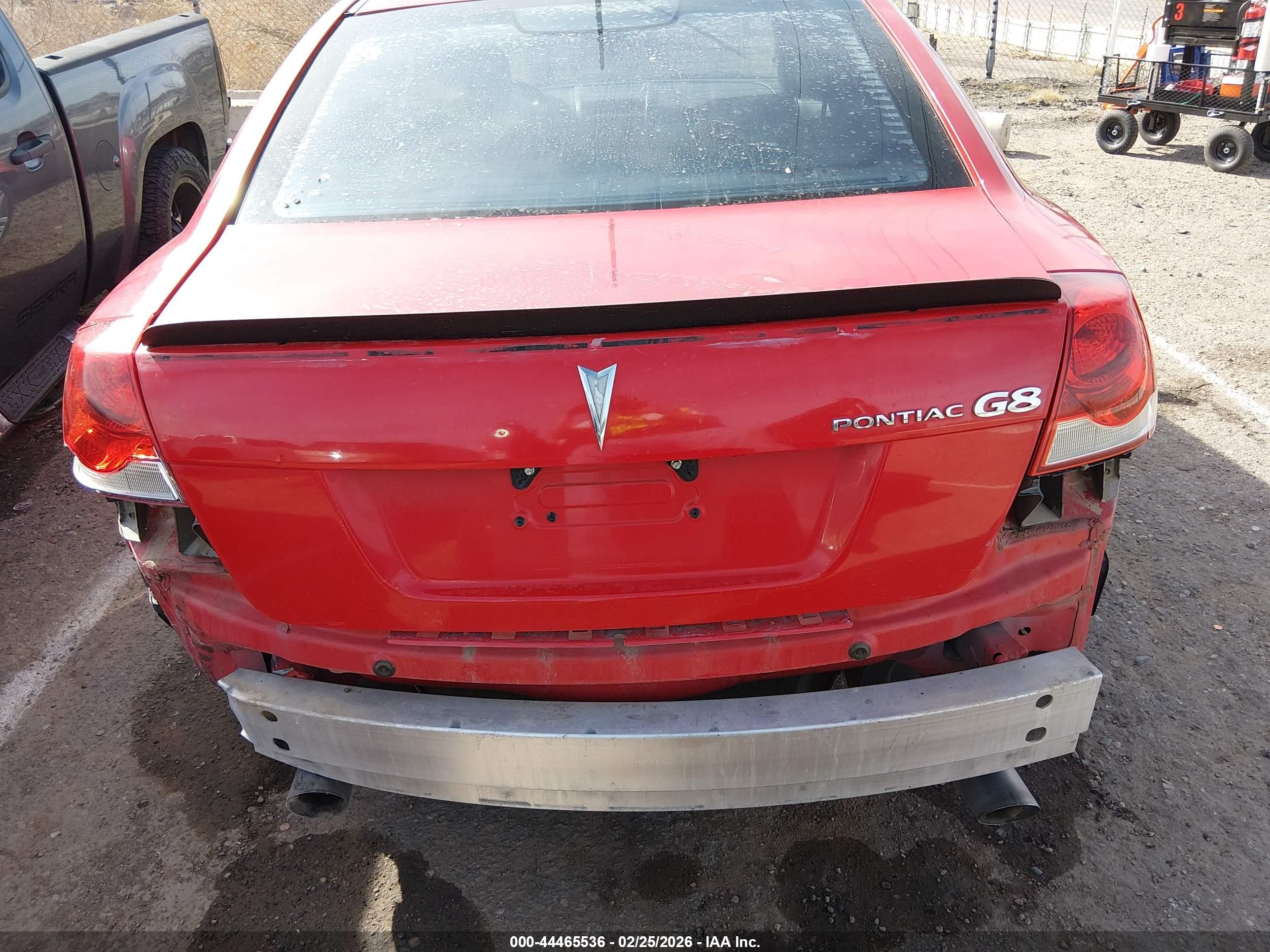 2009 Pontiac G8   Red vin: 6G2ER57709L220608