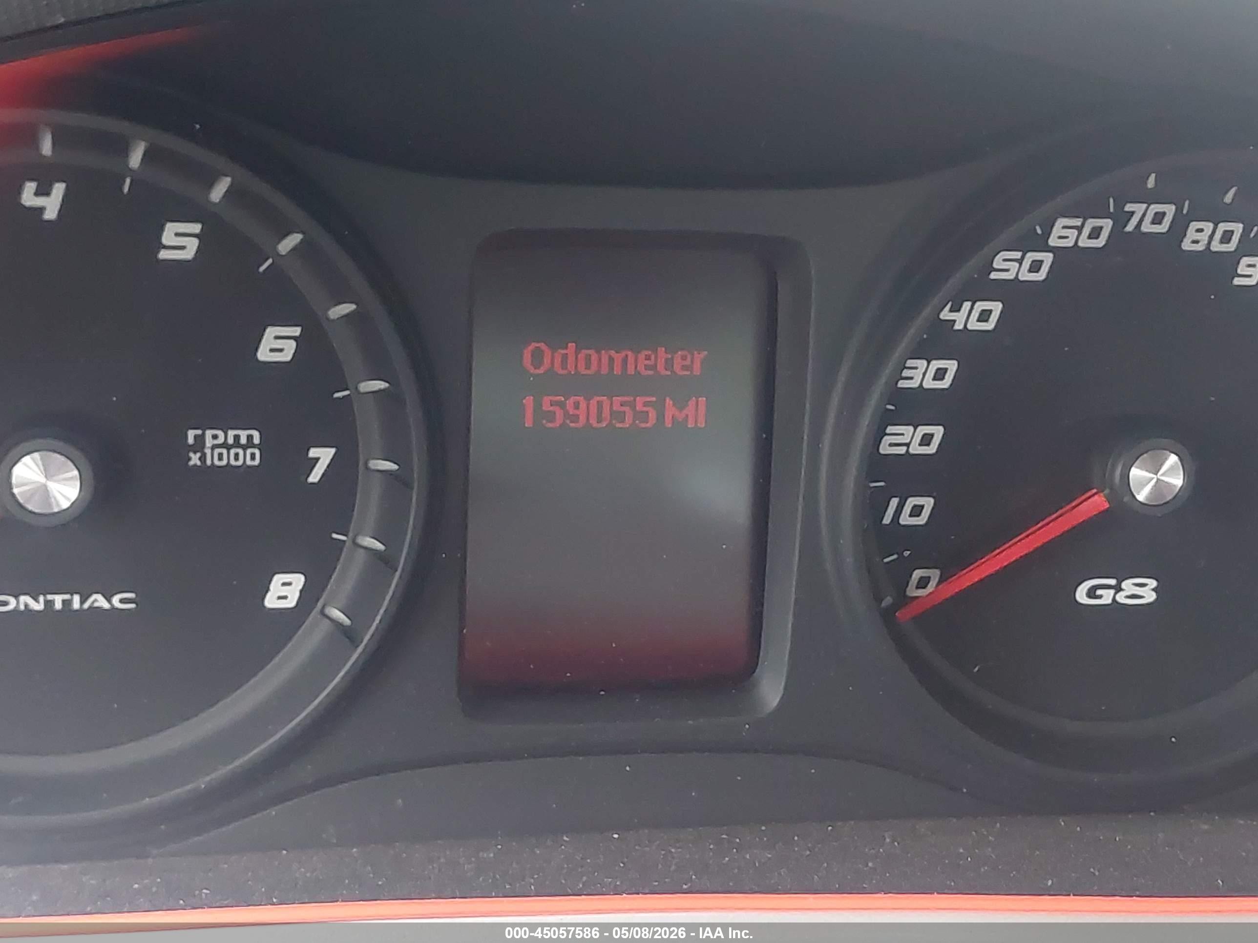 2009 Pontiac G8   Red vin: 6G2ER57709L220740
