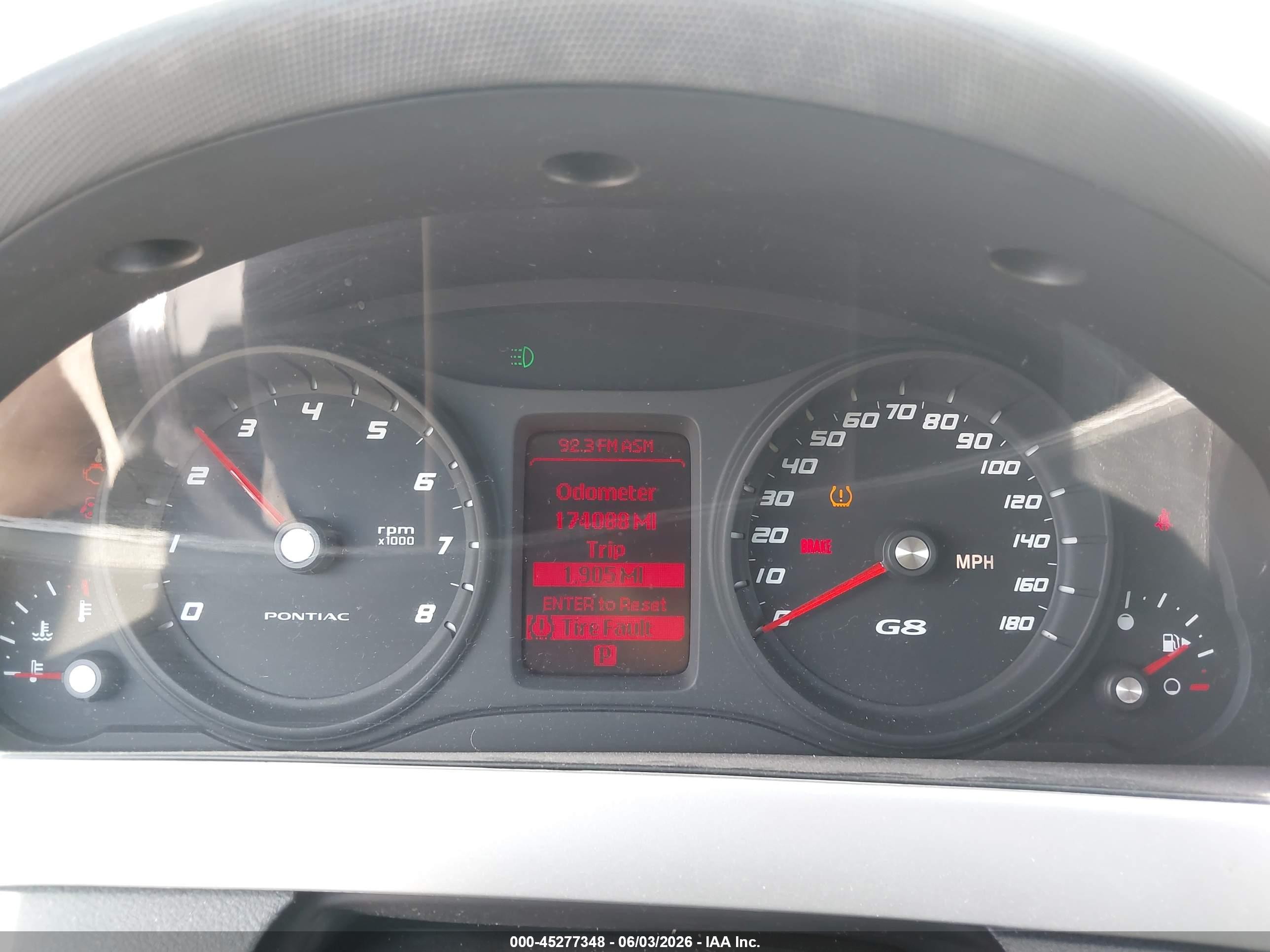 2008 Pontiac G8   Black vin: 6G2ER57718L132424