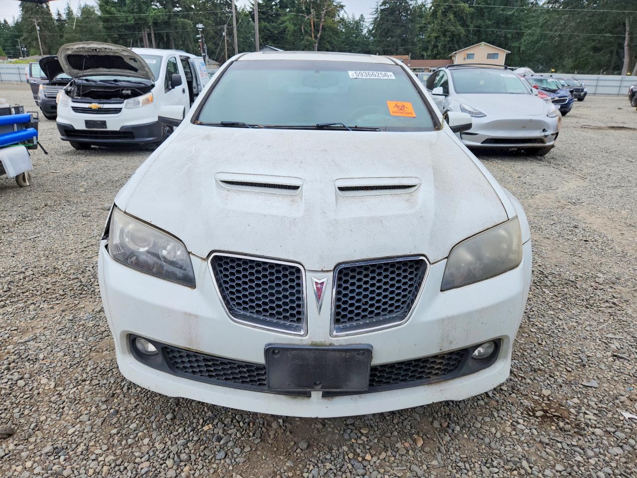 2008 Pontiac G8 White vin: 6G2ER57728L140290