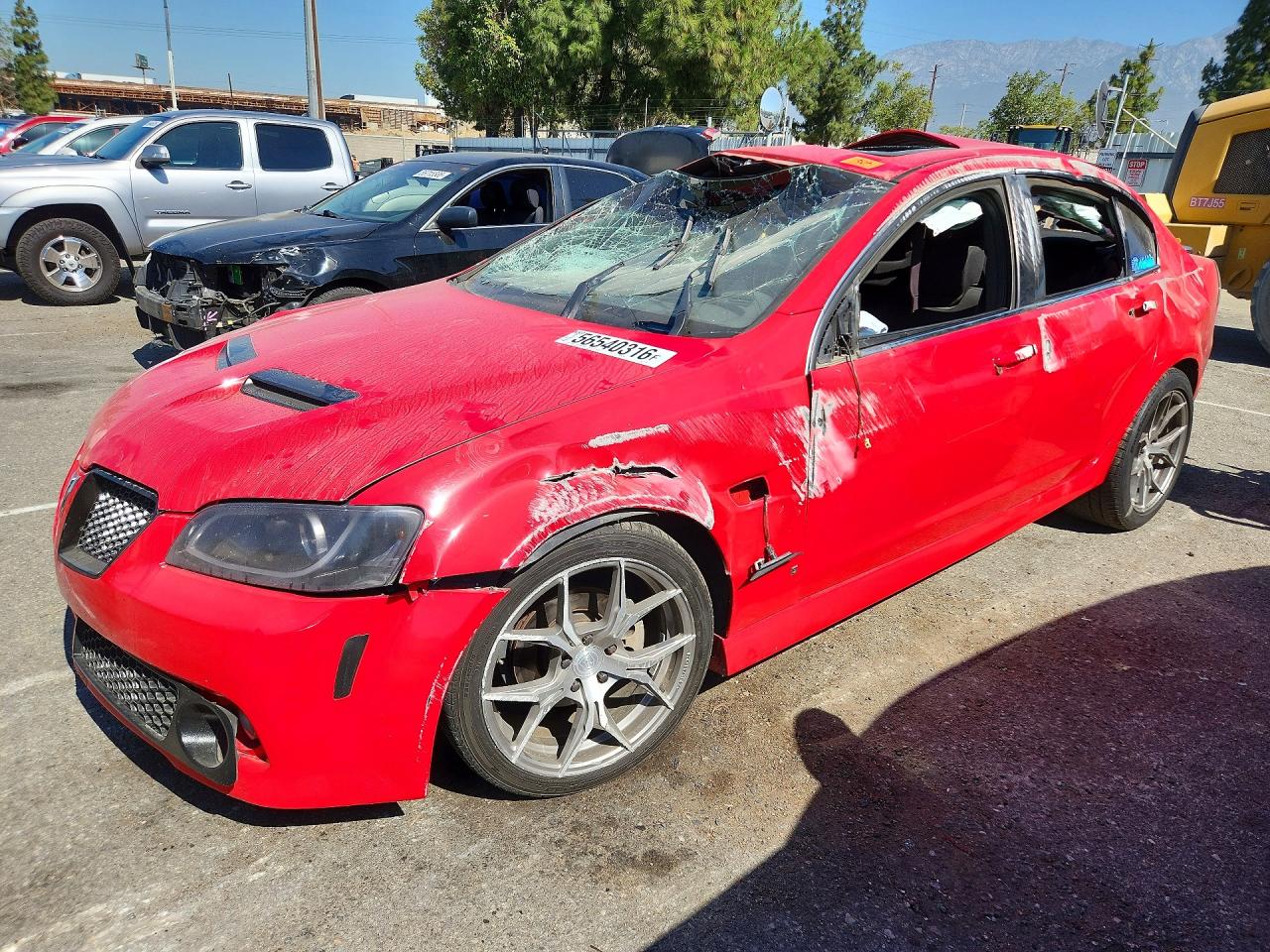 2008 Pontiac G8 Red vin: 6G2ER57738L131209