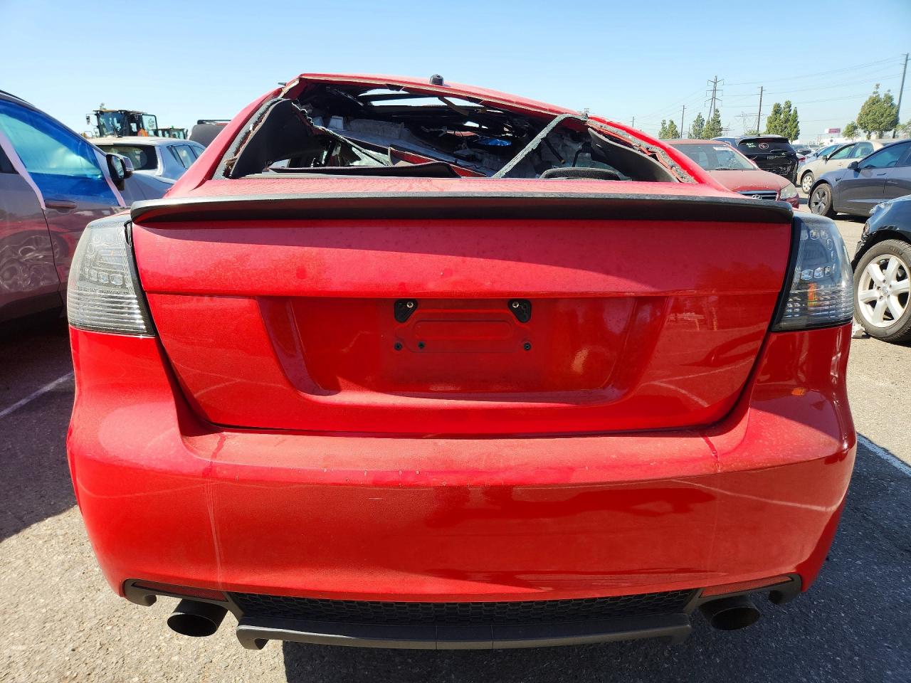 2008 Pontiac G8 Red vin: 6G2ER57738L131209