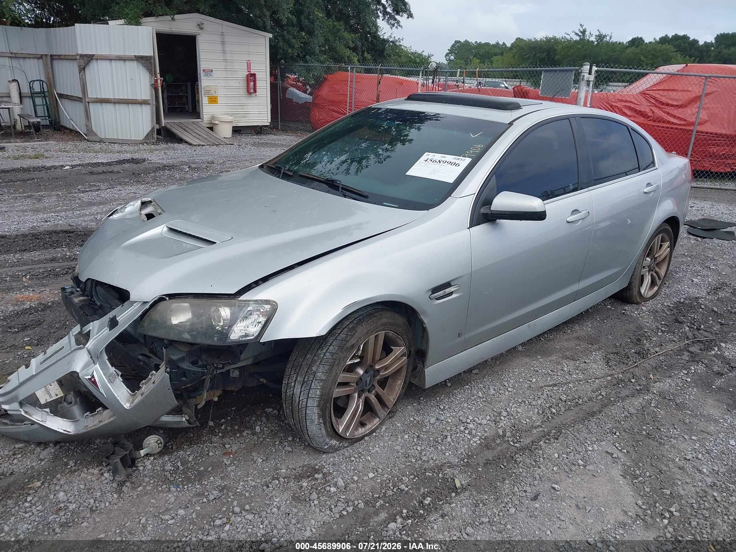 2009 Pontiac G8   Серебряный vin: 6G2ER57739L239363