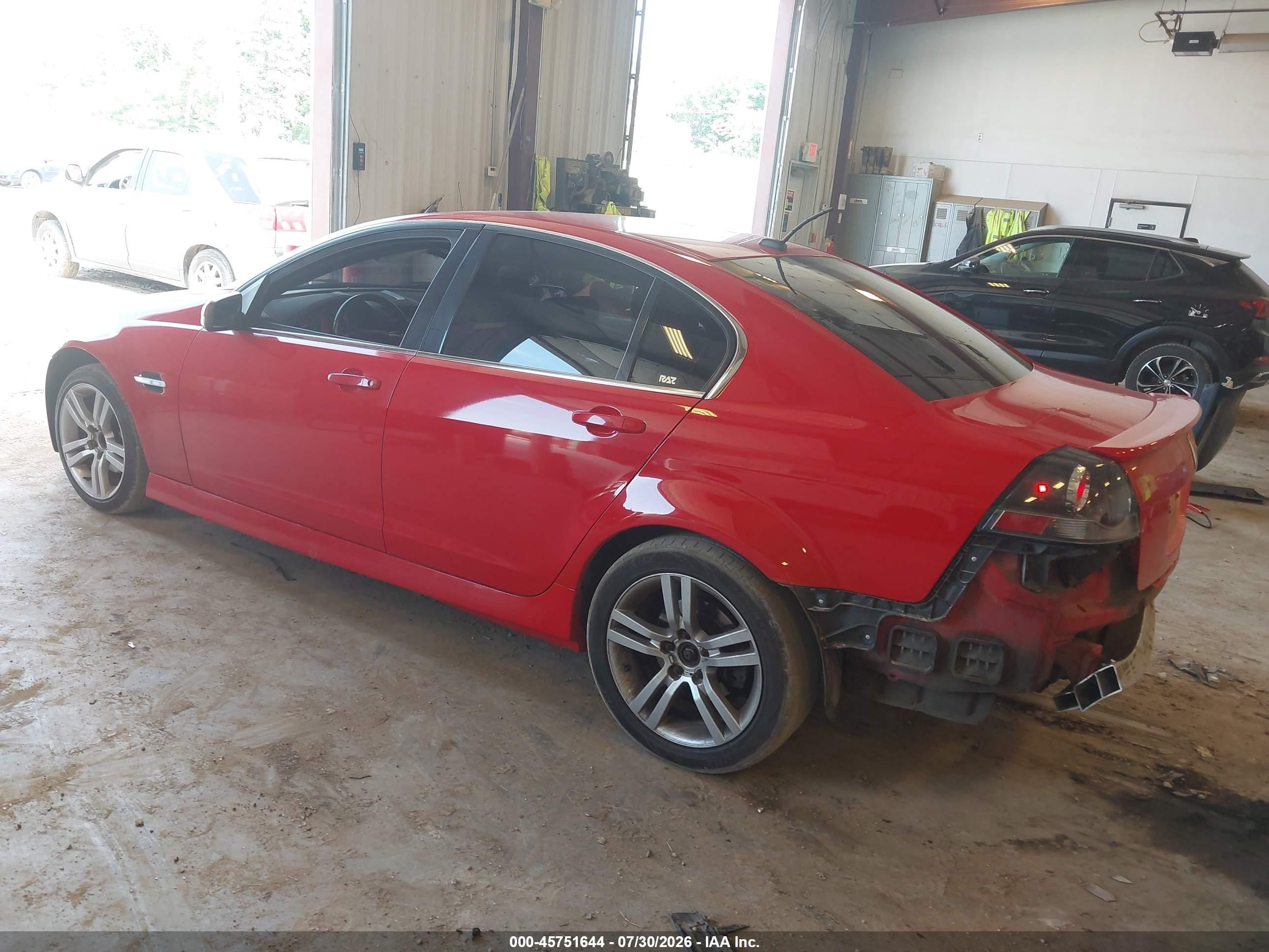 2009 Pontiac G8 Red vin: 6G2ER57749L177973
