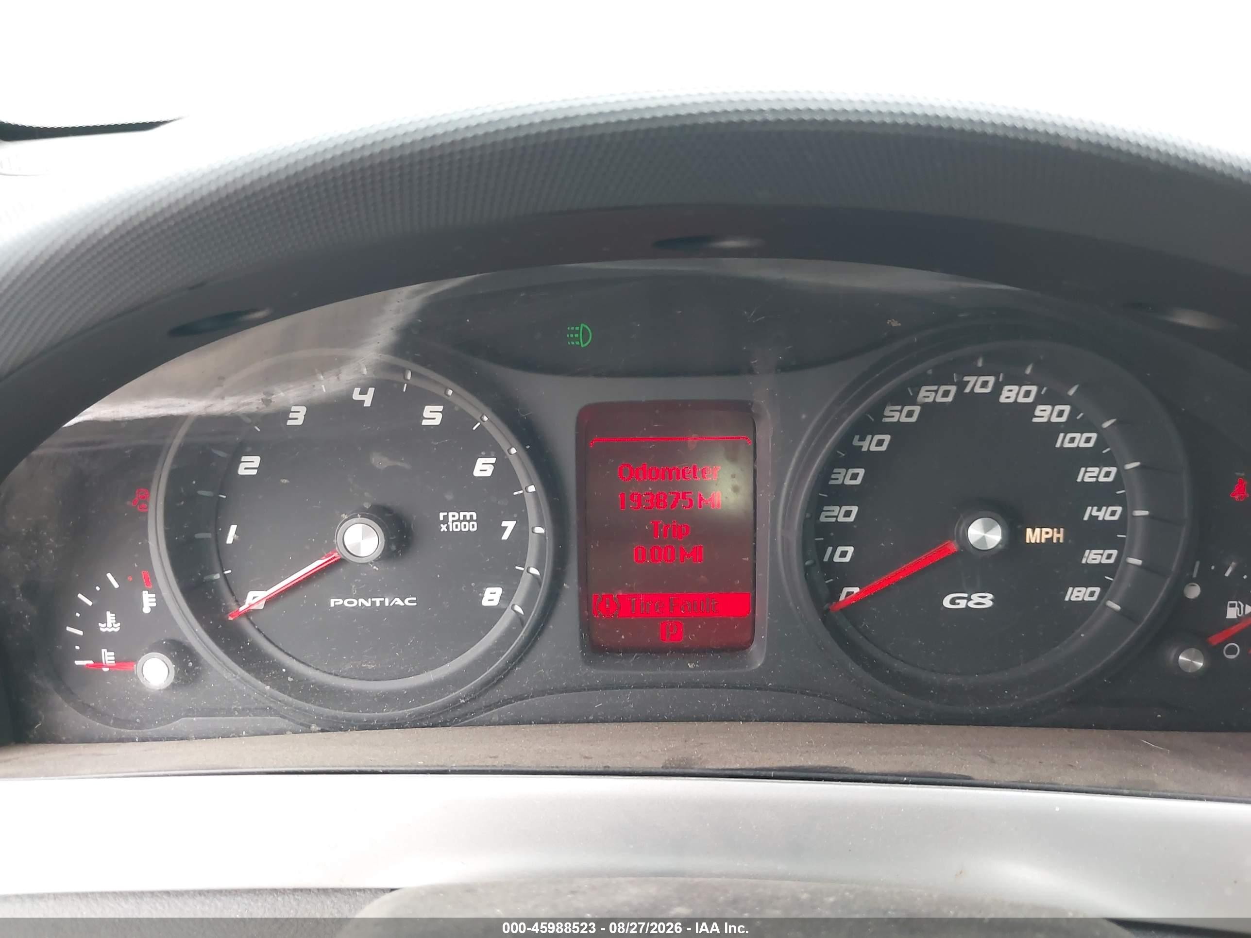 2009 Pontiac G8   Black vin: 6G2ER57759L215131