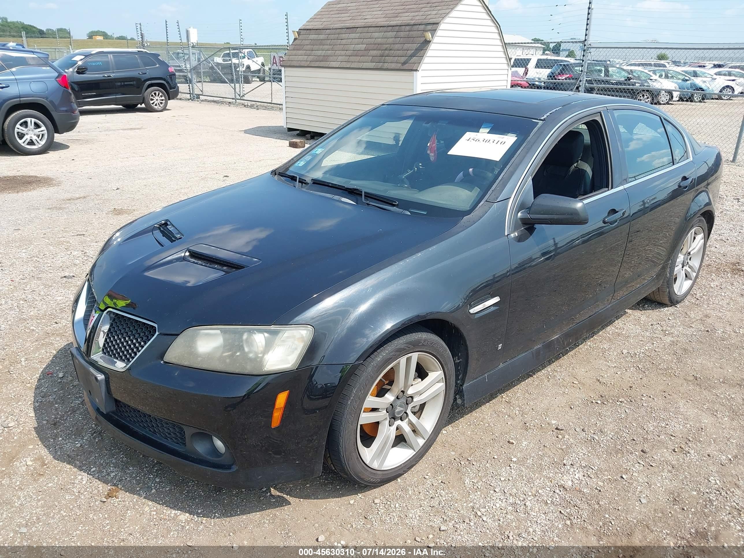2008 Pontiac G8   Black vin: 6G2ER57768L149929