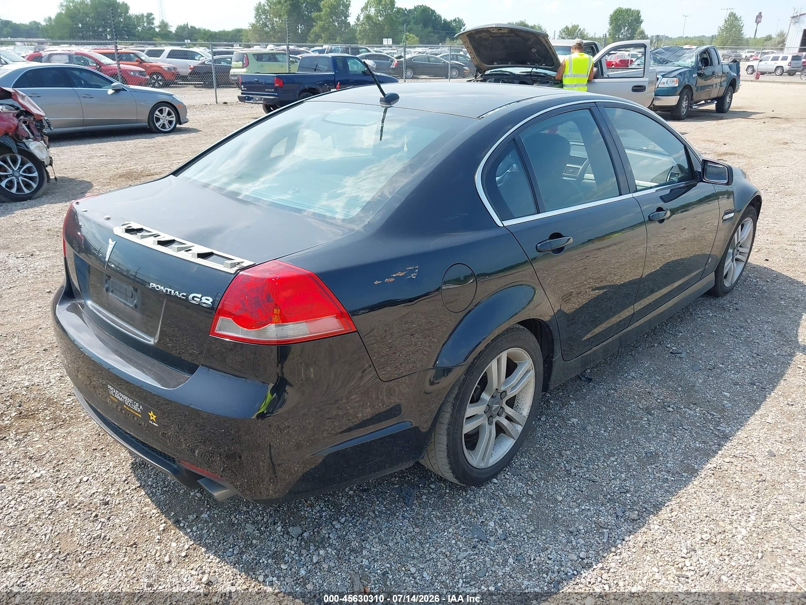 2008 Pontiac G8   Black vin: 6G2ER57768L149929