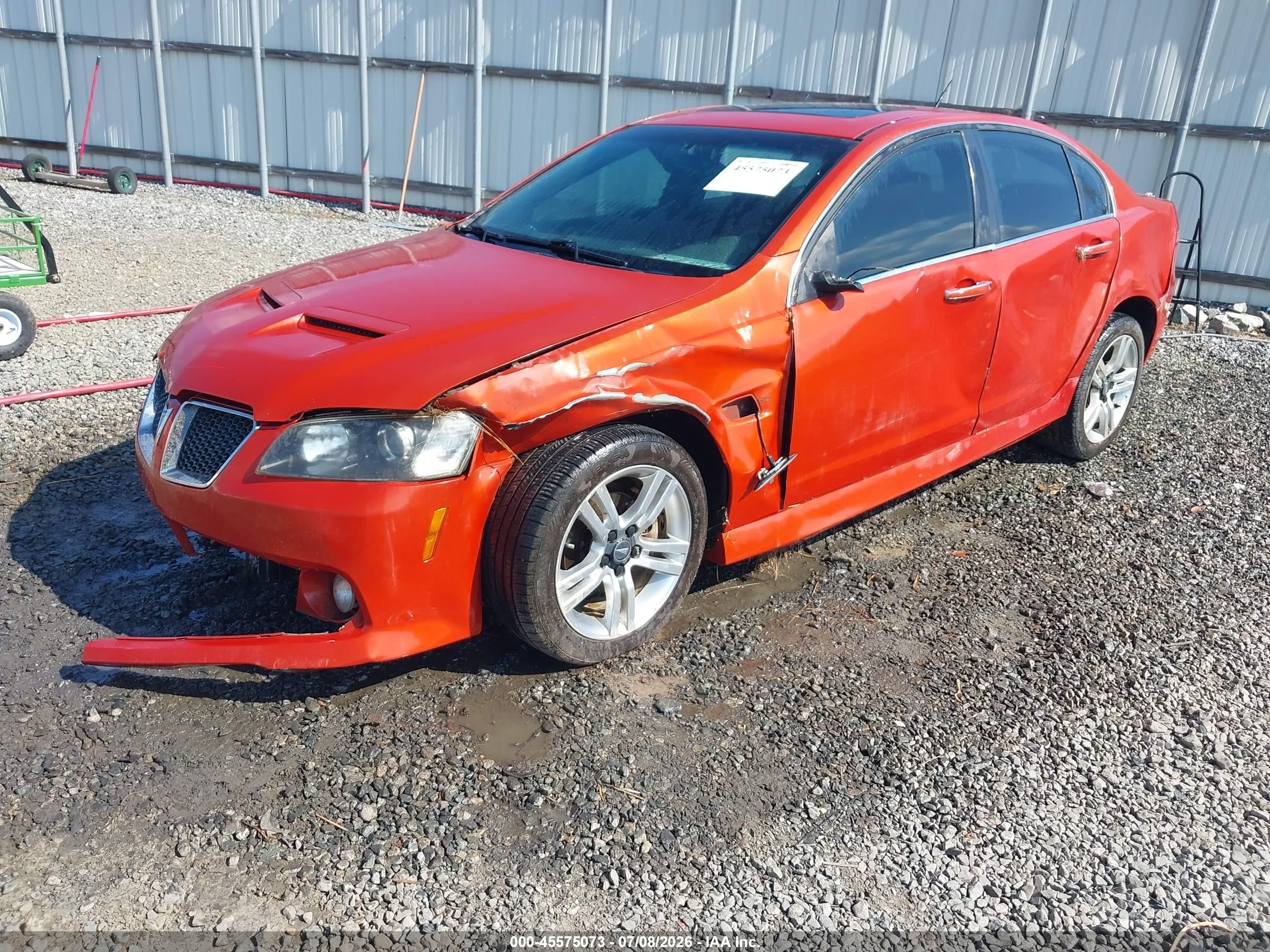 2008 Pontiac G8   Orange vin: 6G2ER57778L125364