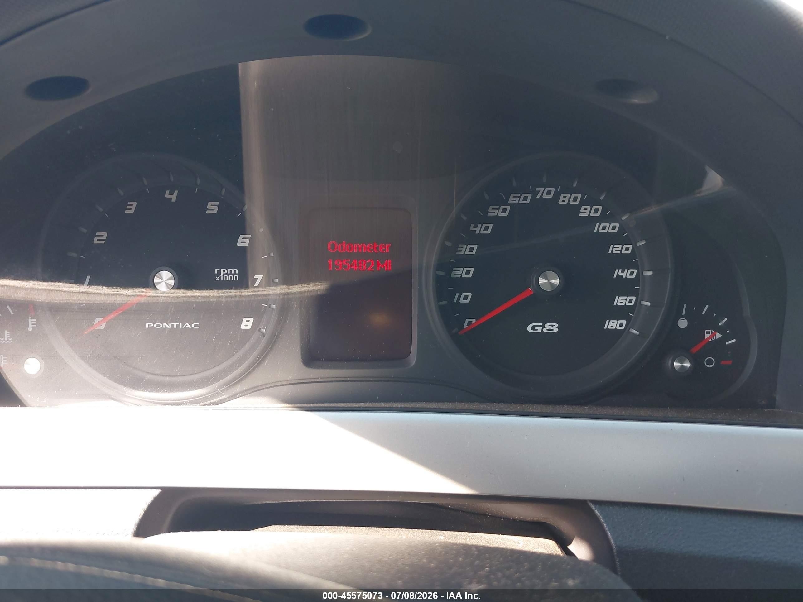 2008 Pontiac G8   Orange vin: 6G2ER57778L125364