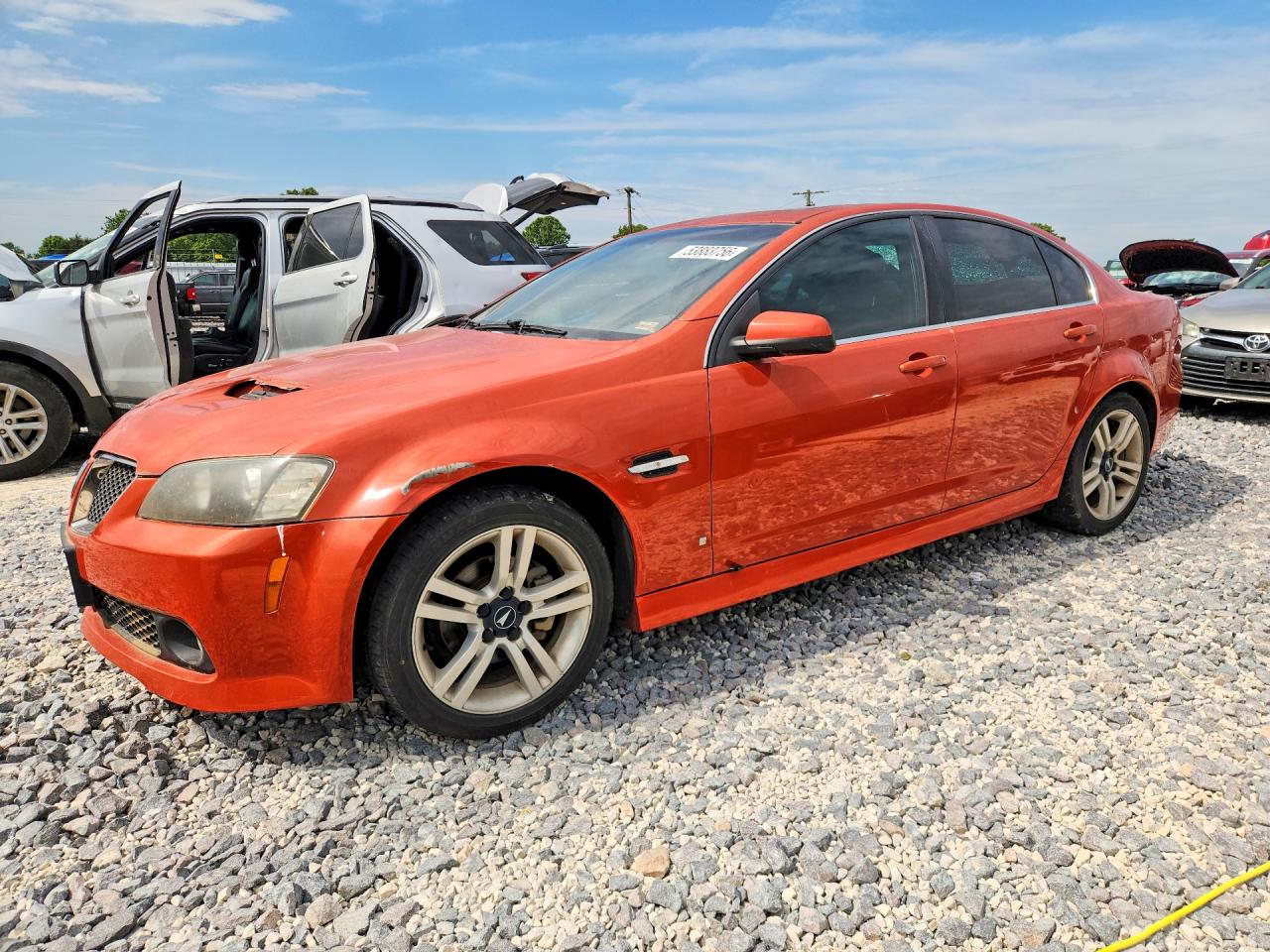 2008 Pontiac G8 Orange vin: 6G2ER57788L146885