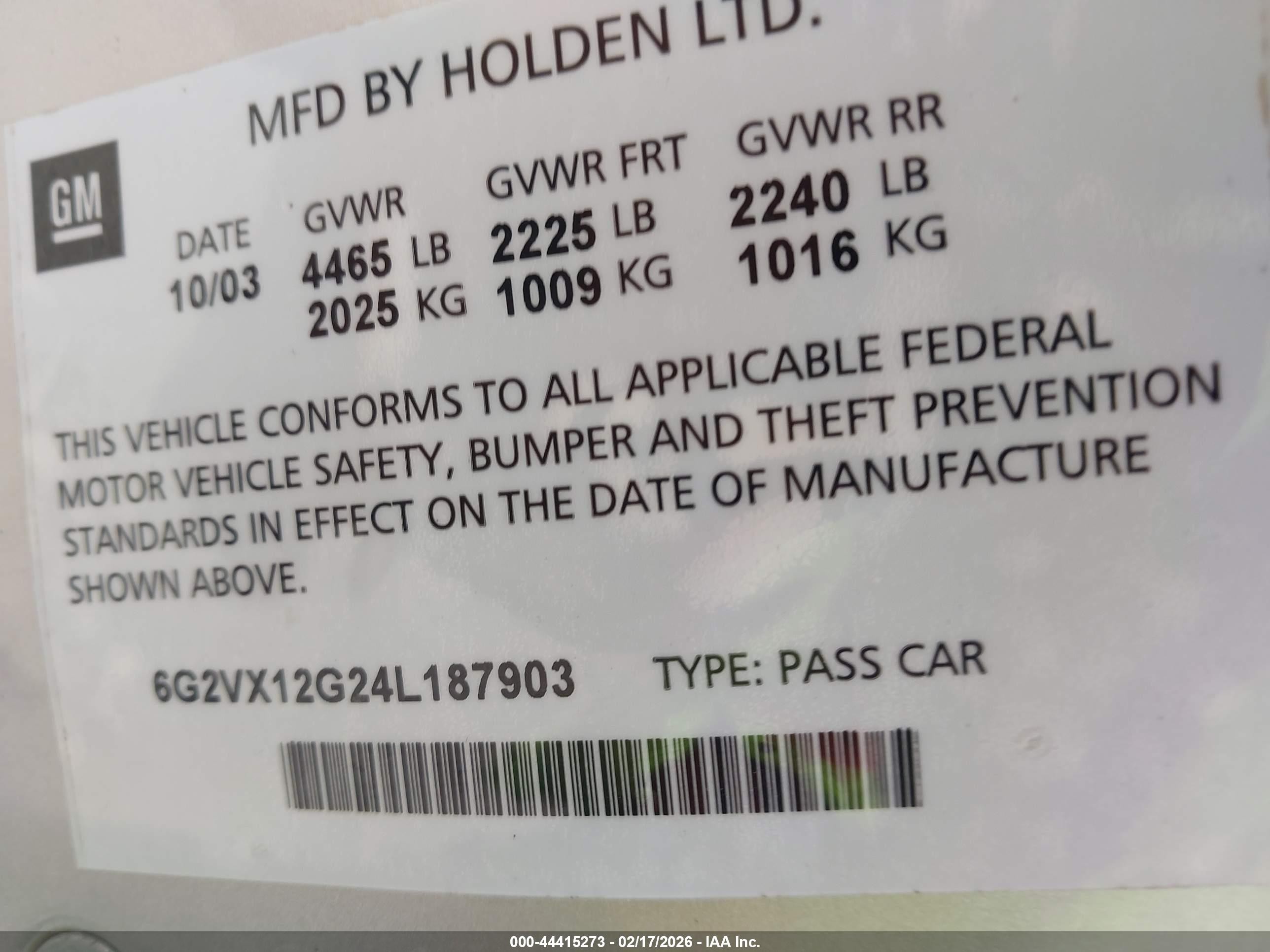 2004 Pontiac Gto   Silver vin: 6G2VX12G24L187903