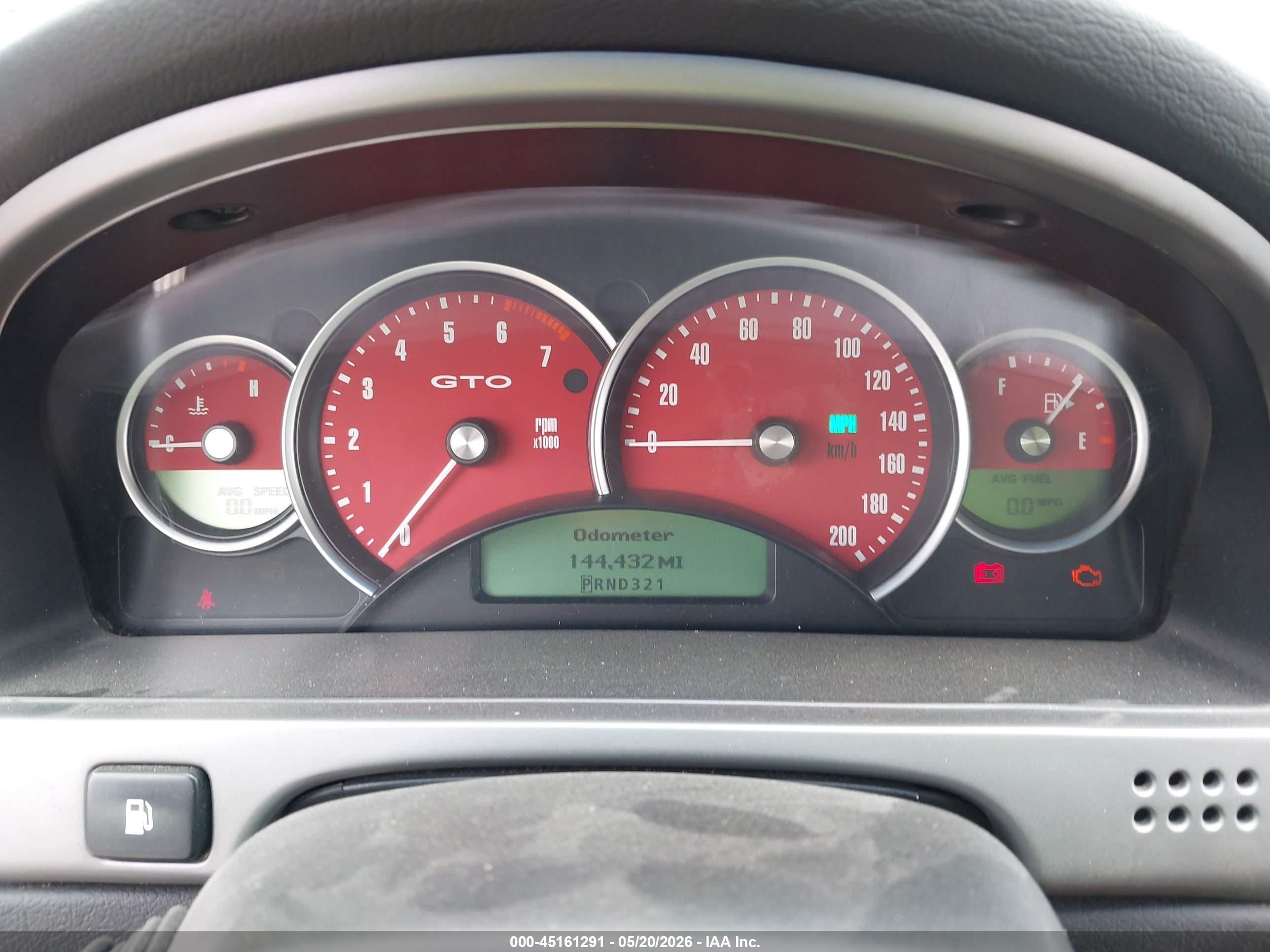 2004 Pontiac Gto   Black vin: 6G2VX12G24L250174