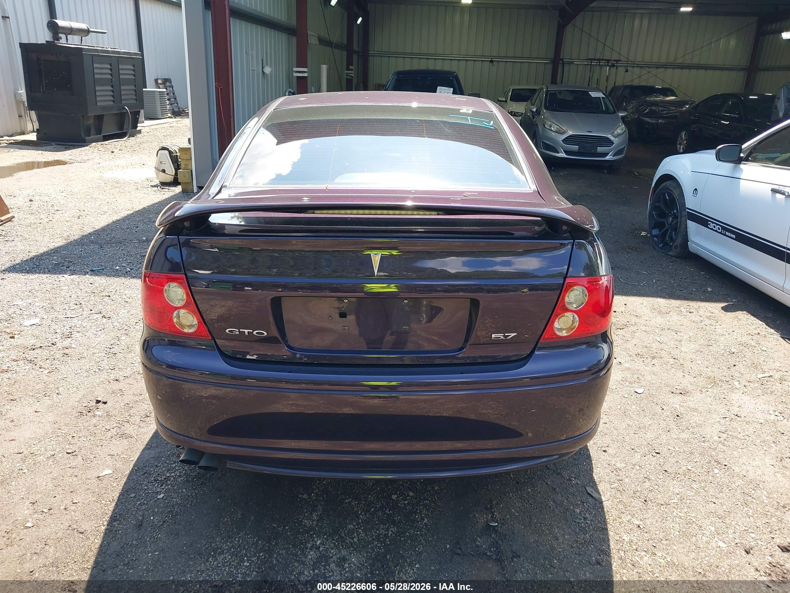 2004 Pontiac Gto   Purple vin: 6G2VX12G24L274491