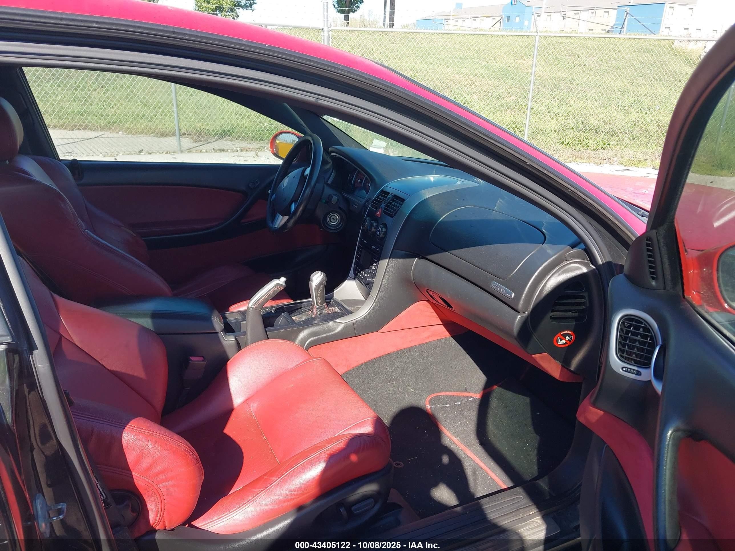 2004 Pontiac Gto   Красный vin: 6G2VX12G24L298225