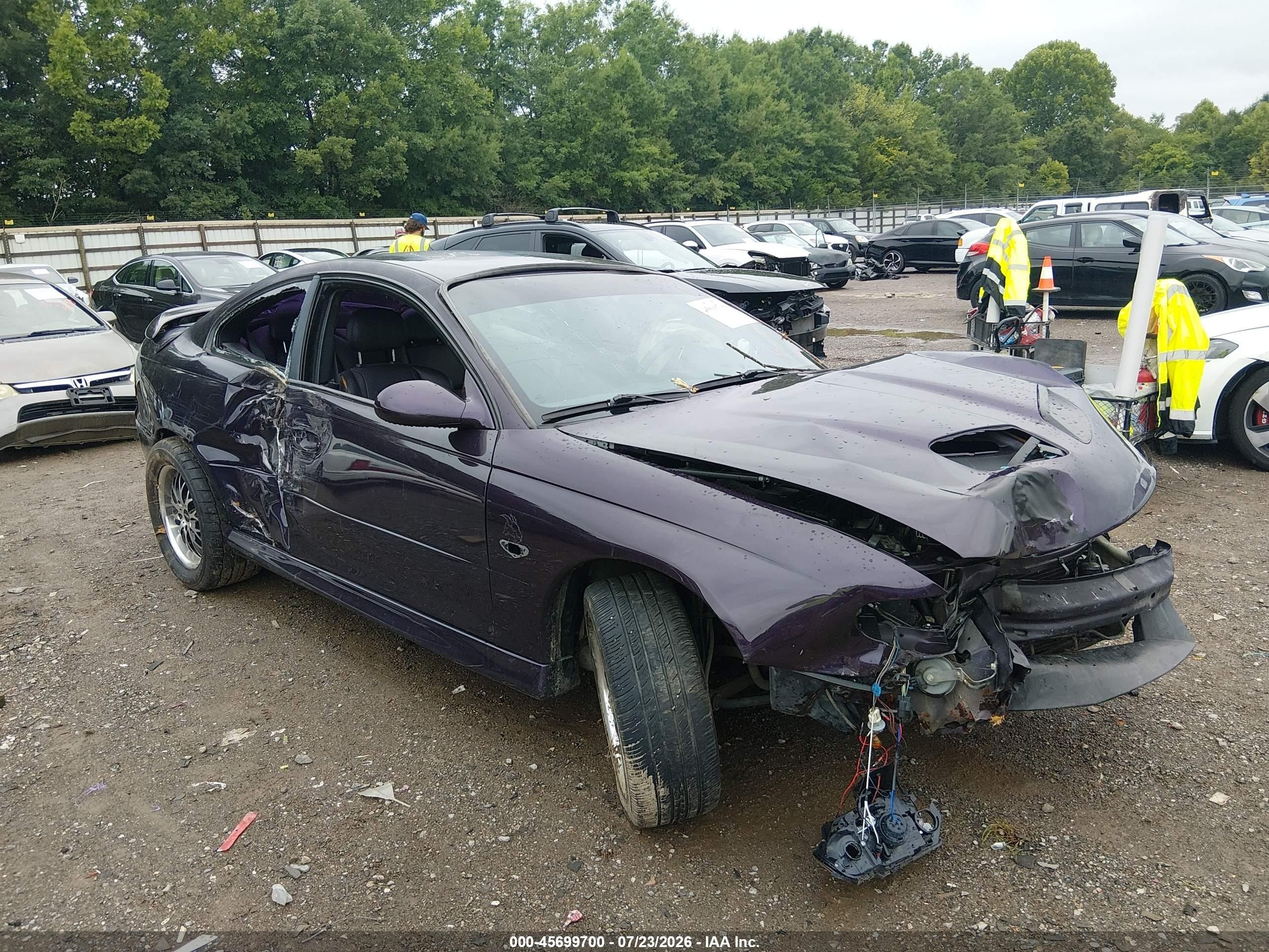 2004 Pontiac Gto   Purple vin: 6G2VX12G34L243153