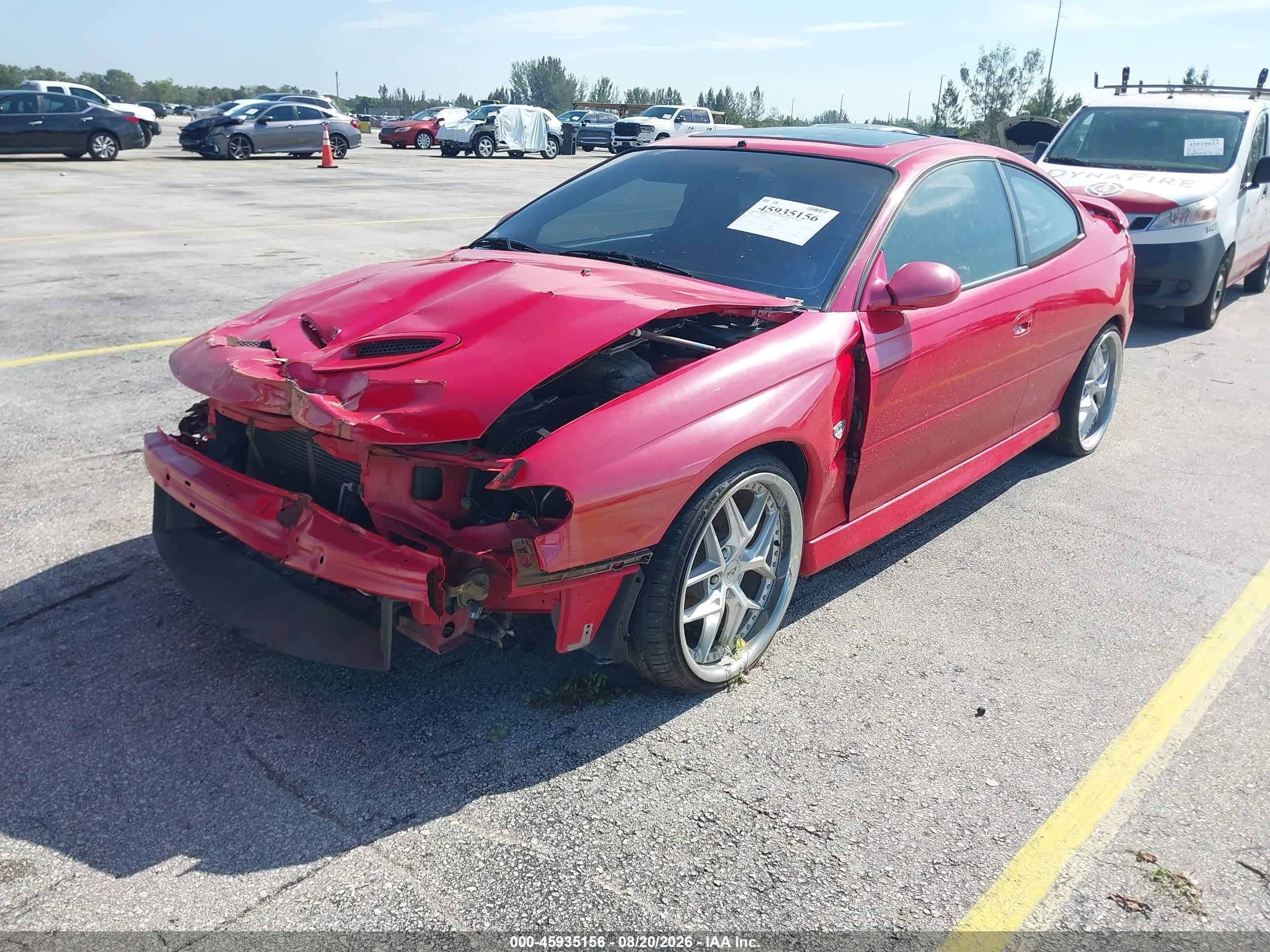 2004 Pontiac Gto   Red vin: 6G2VX12G54L236222