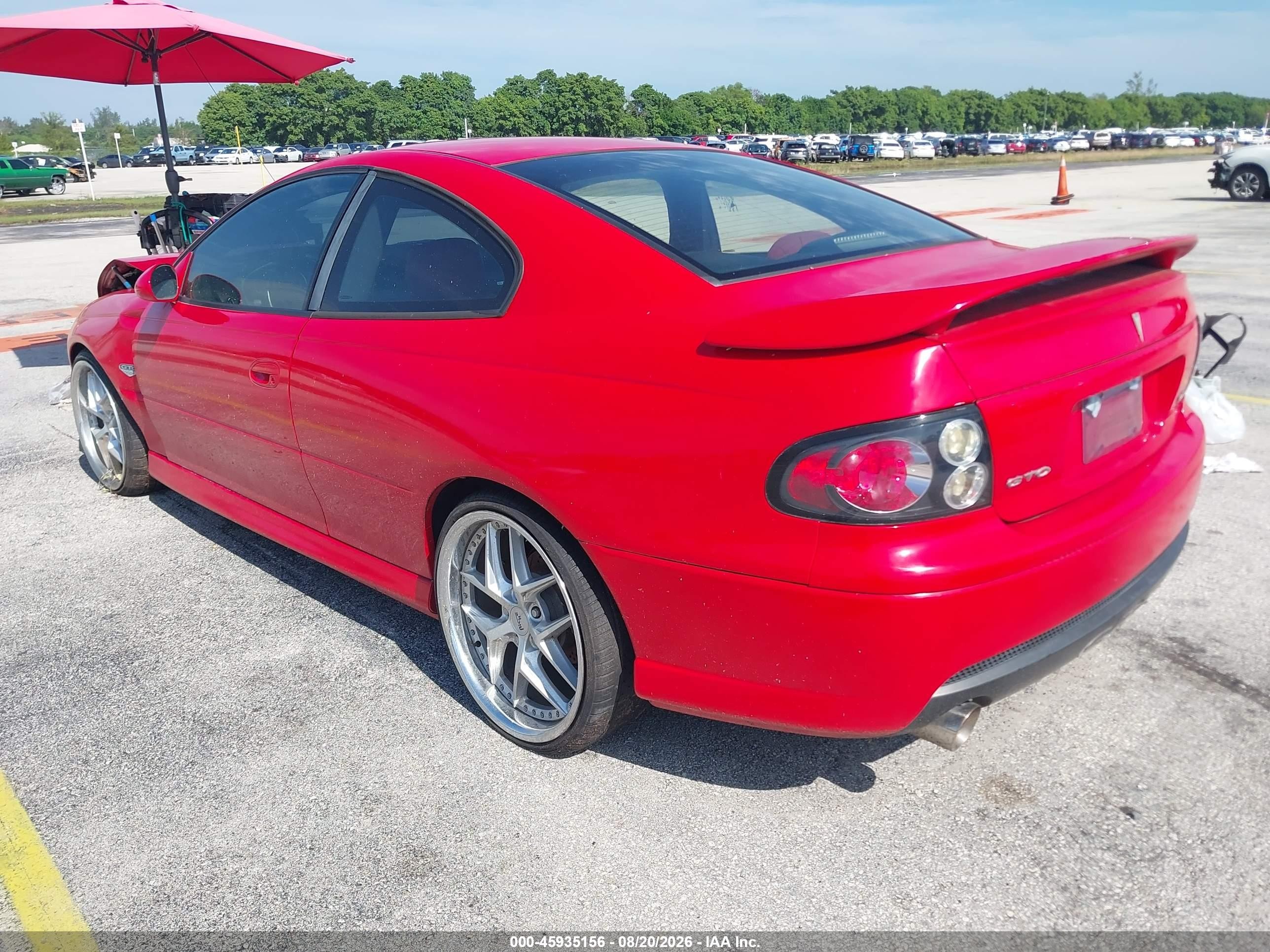 2004 Pontiac Gto   Red vin: 6G2VX12G54L236222