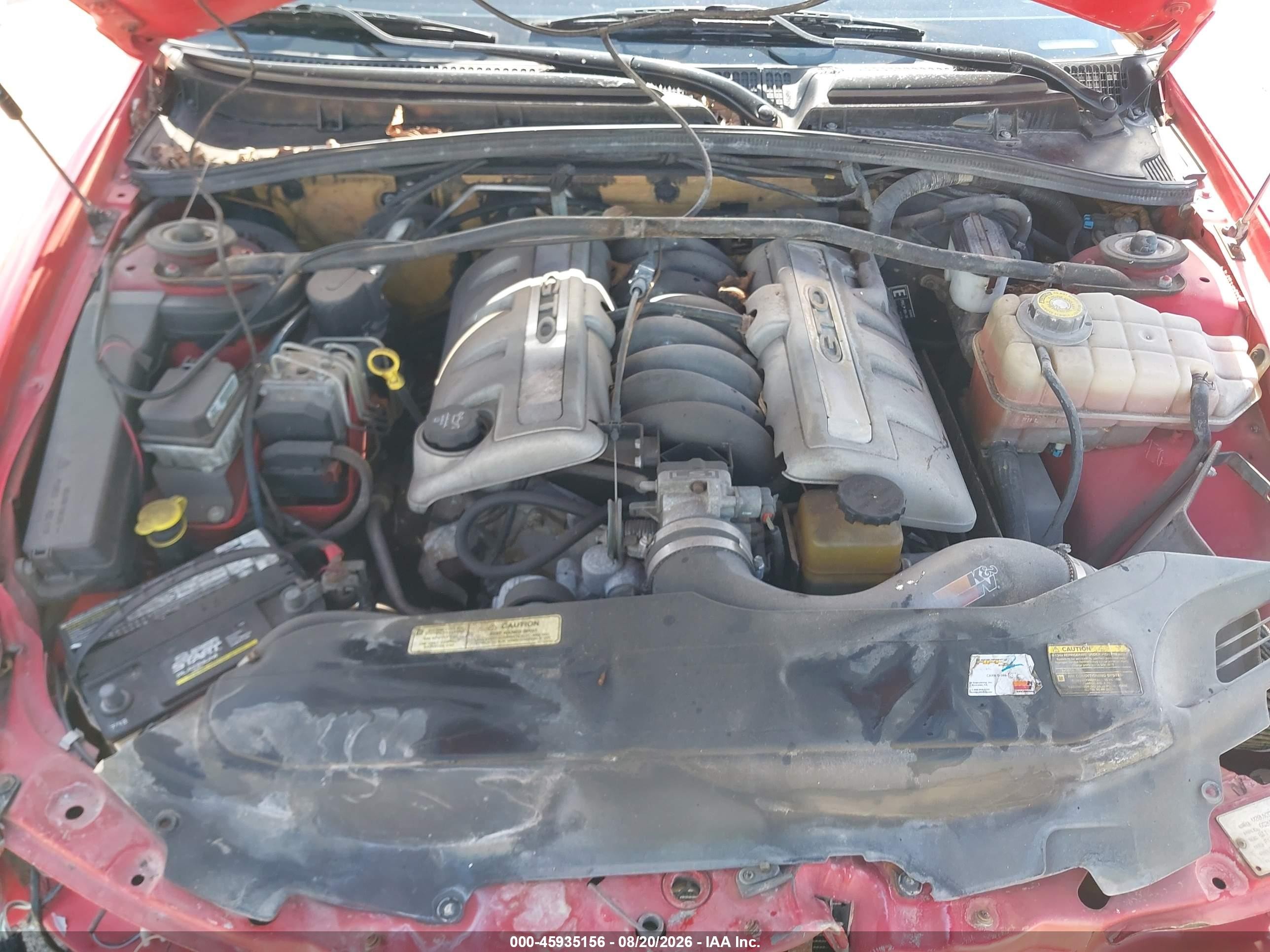 2004 Pontiac Gto   Red vin: 6G2VX12G54L236222