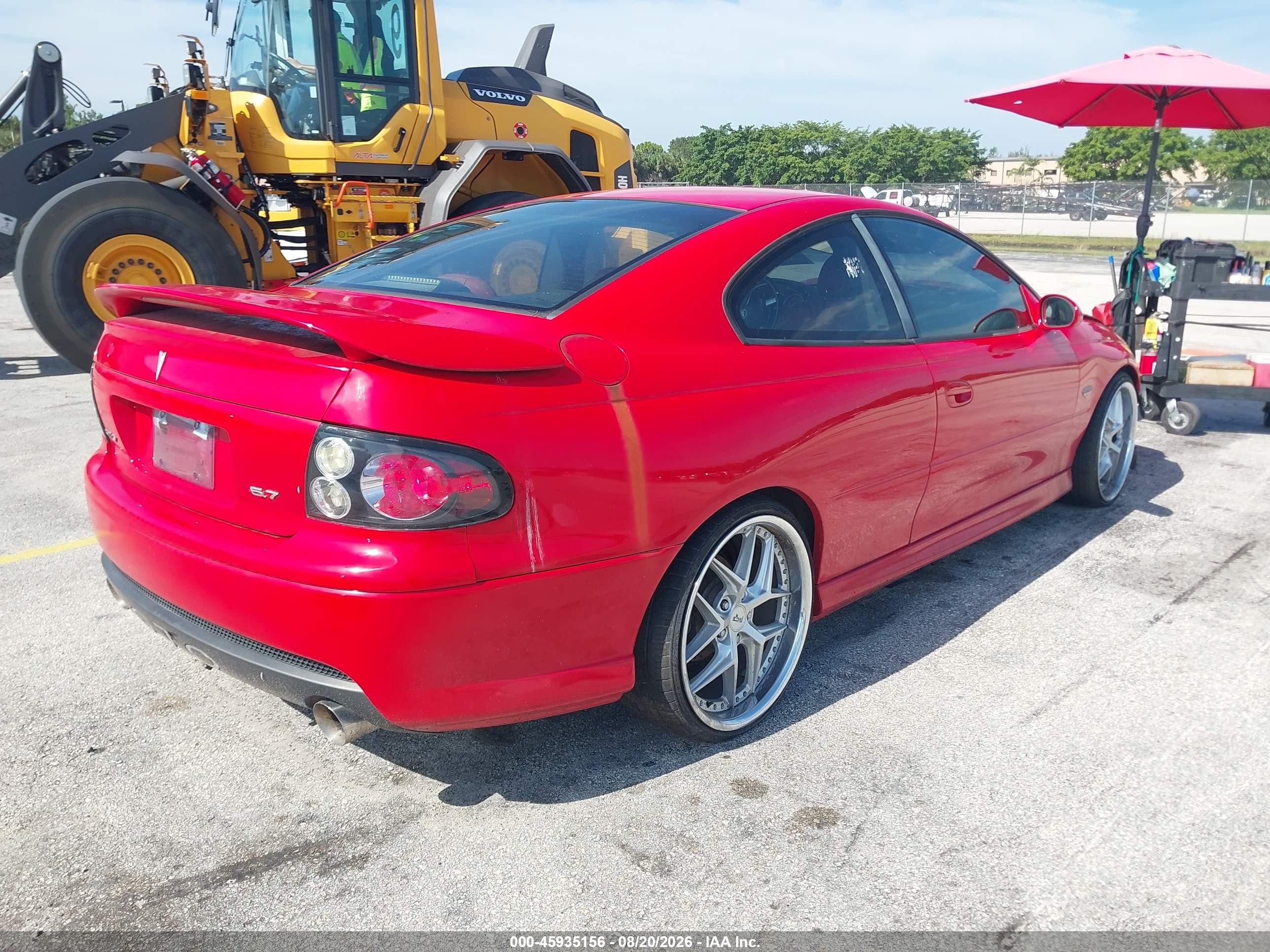 2004 Pontiac Gto   Red vin: 6G2VX12G54L236222