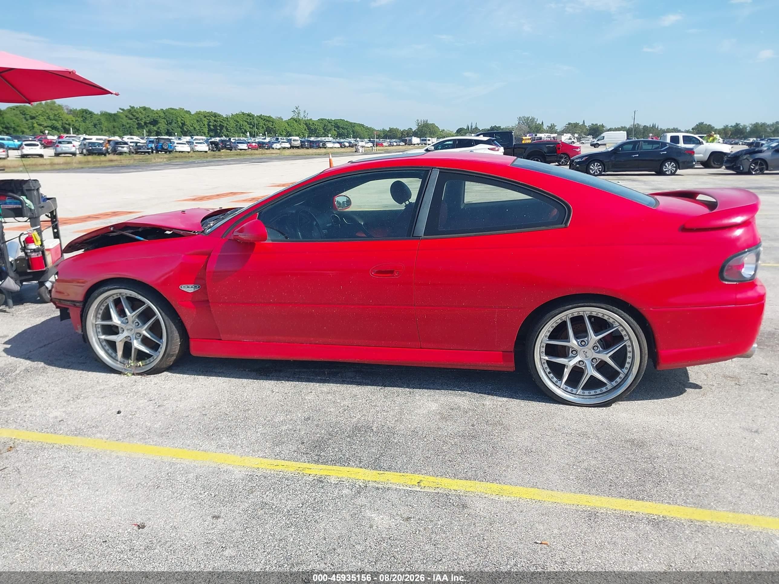 2004 Pontiac Gto   Red vin: 6G2VX12G54L236222