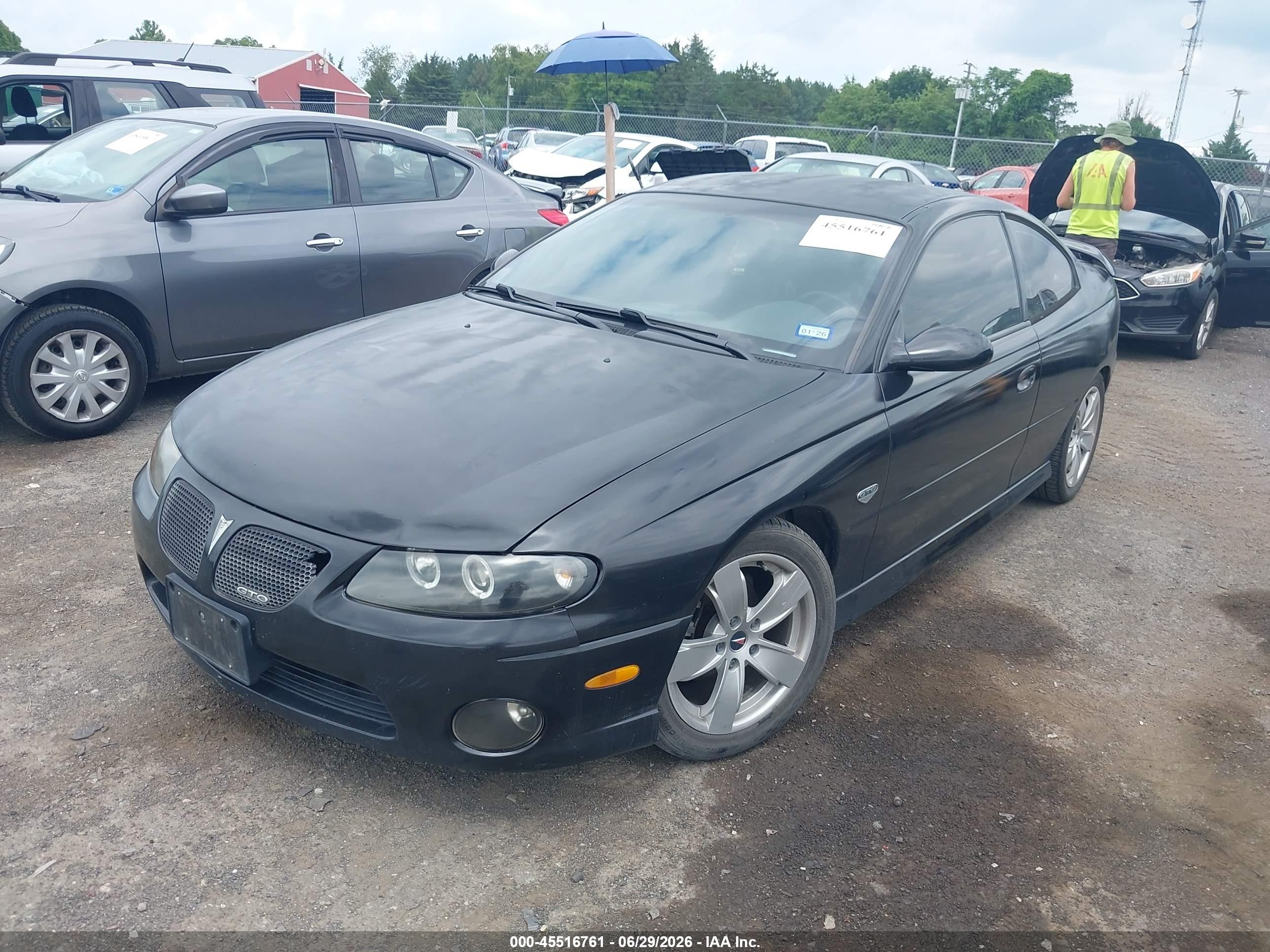 2004 Pontiac Gto   Black vin: 6G2VX12G64L259430
