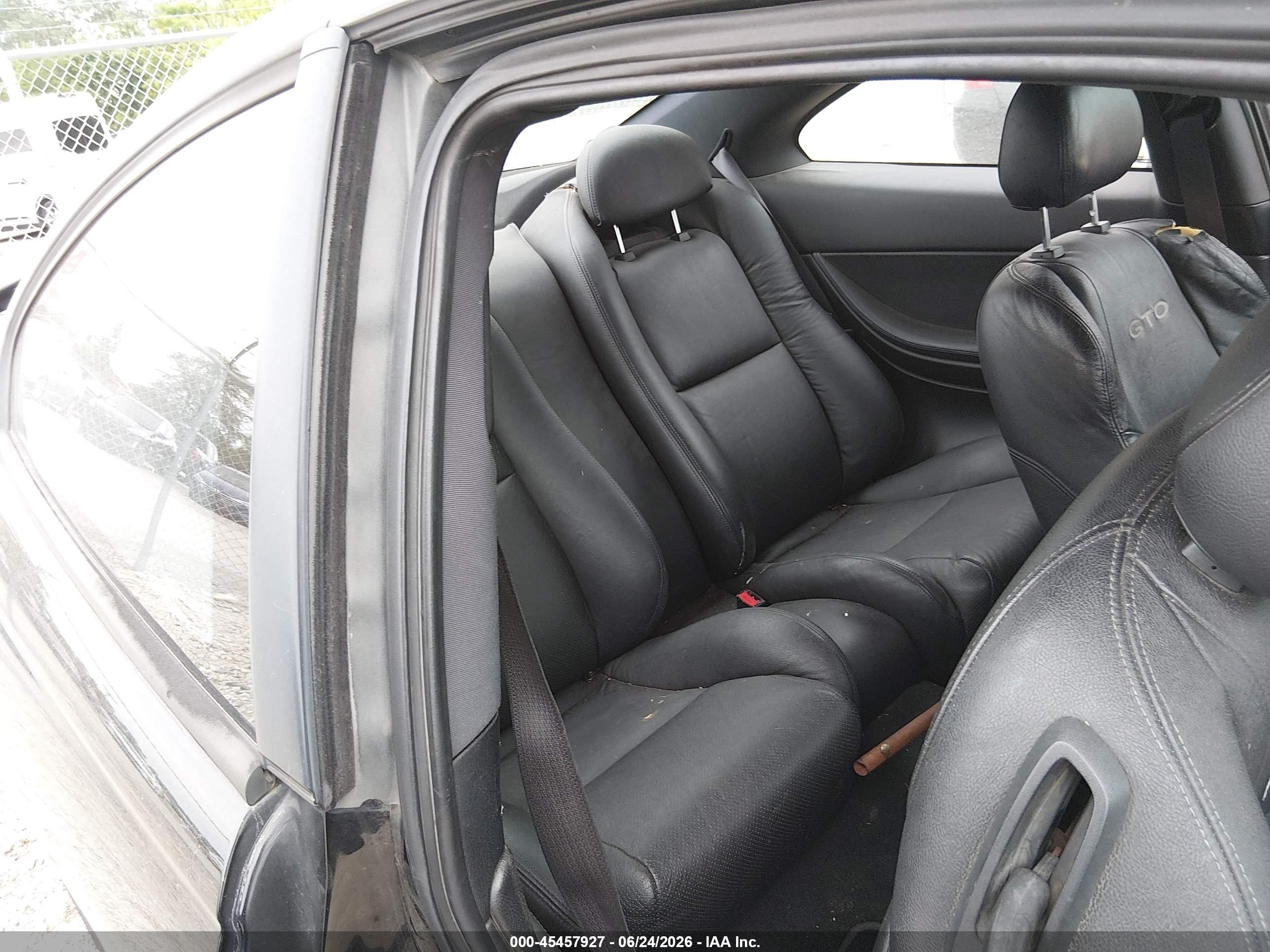 2004 Pontiac Gto   Black vin: 6G2VX12G94L289649