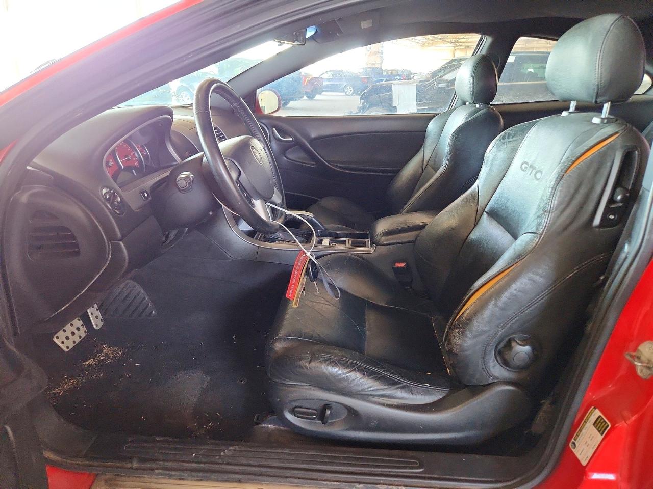 2005 Pontiac Gto Red vin: 6G2VX12U05L435198