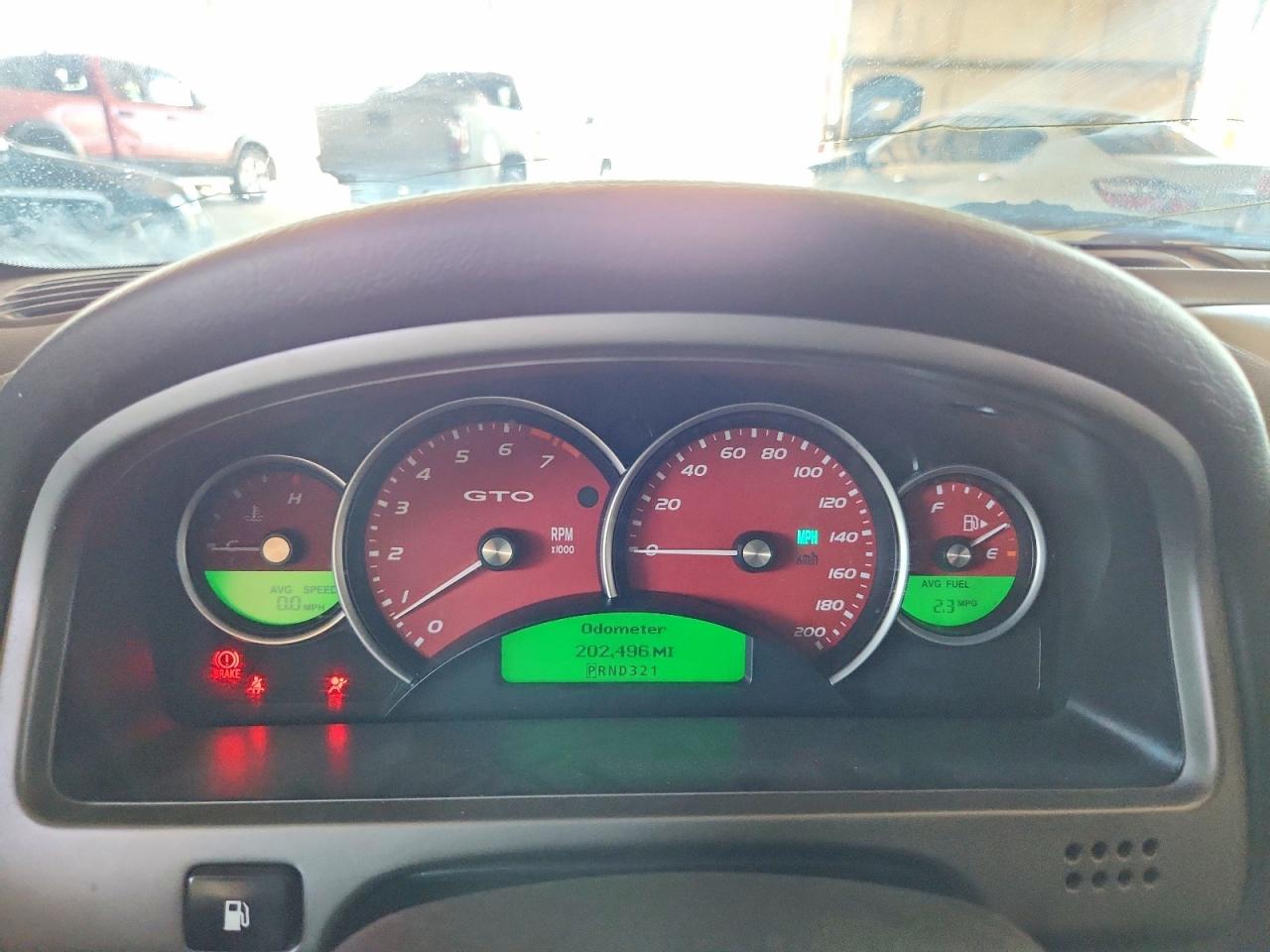 2005 Pontiac Gto Red vin: 6G2VX12U05L435198