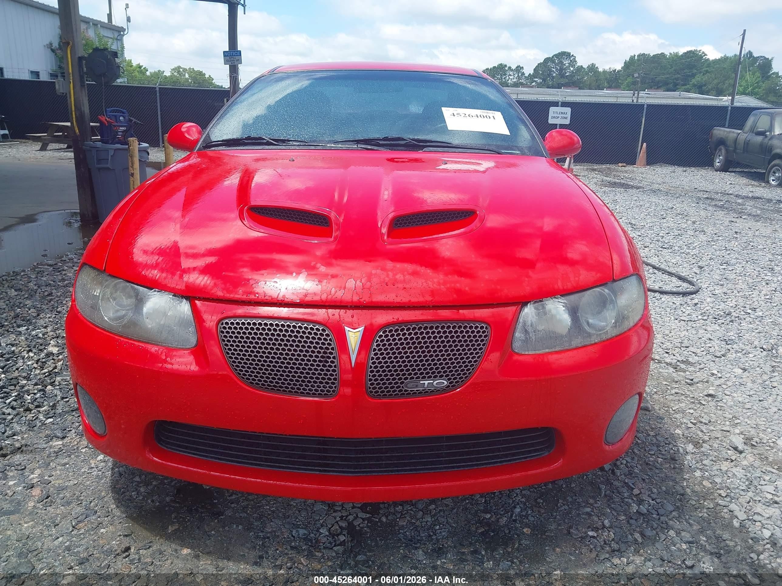 2005 Pontiac Gto   Красный vin: 6G2VX12U45L368864